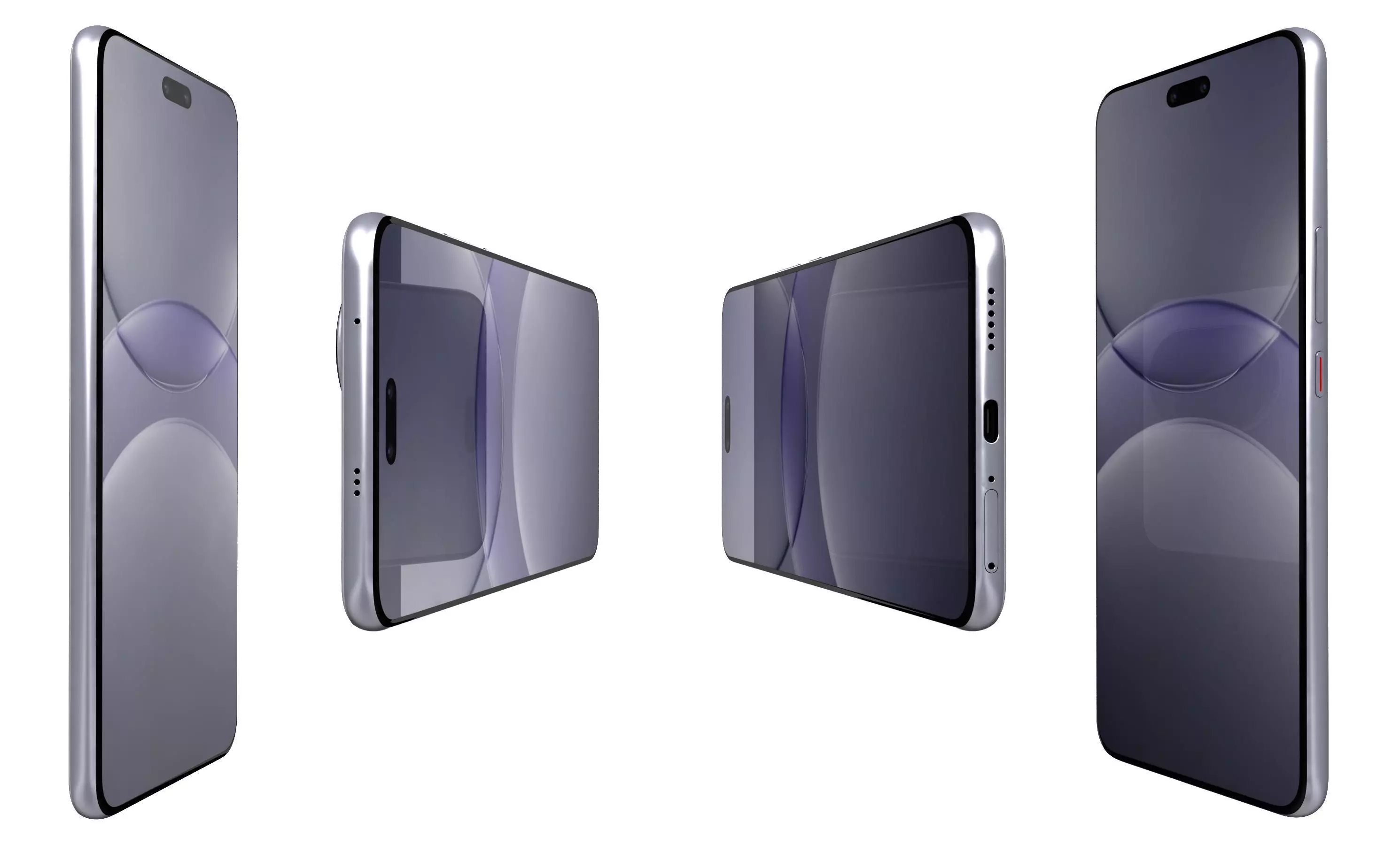 Huawei Nova 13 Pro Feather Sand Purple High Poly 3D model_6