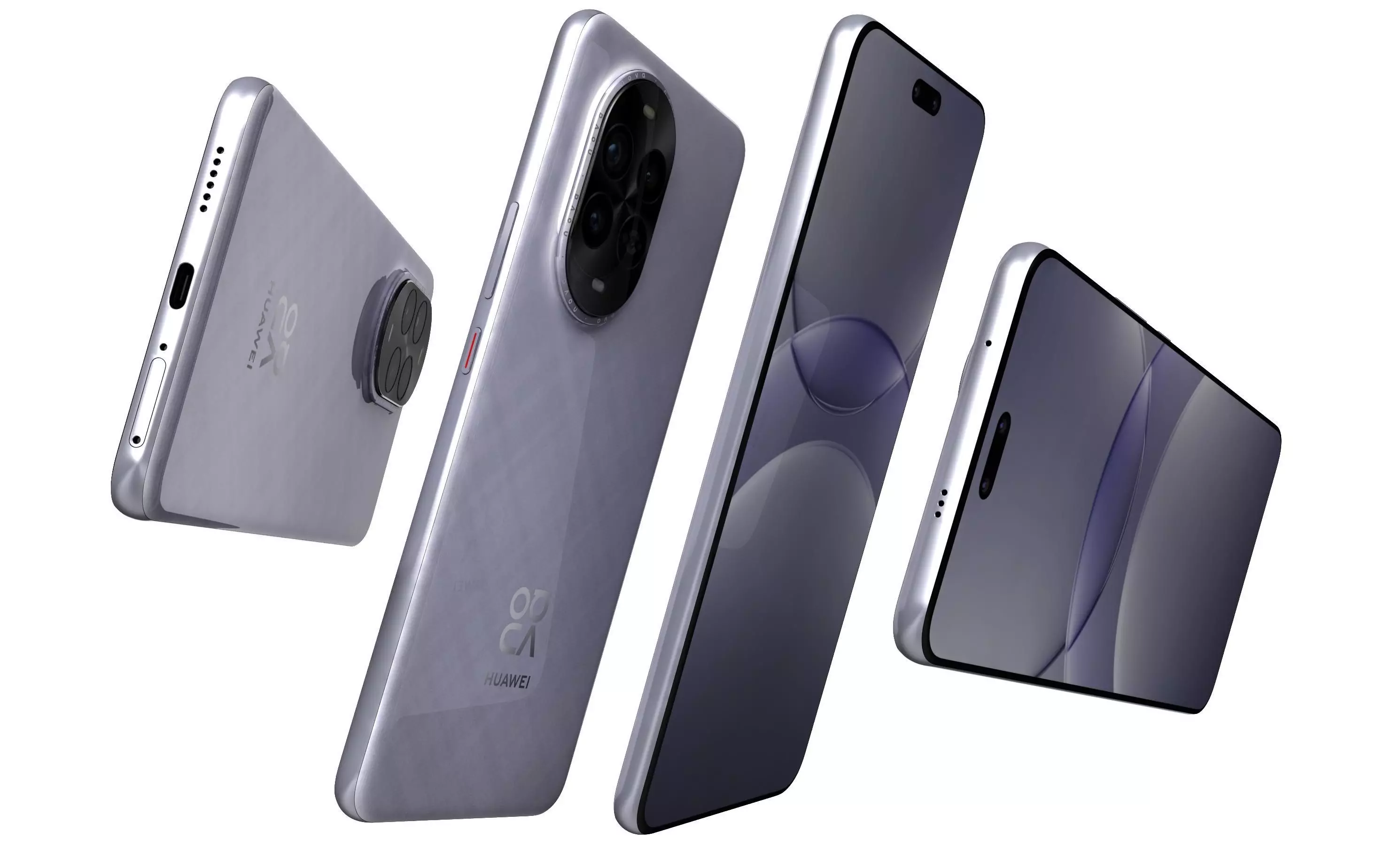 Huawei Nova 13 Pro Feather Sand Purple High Poly 3D model_16