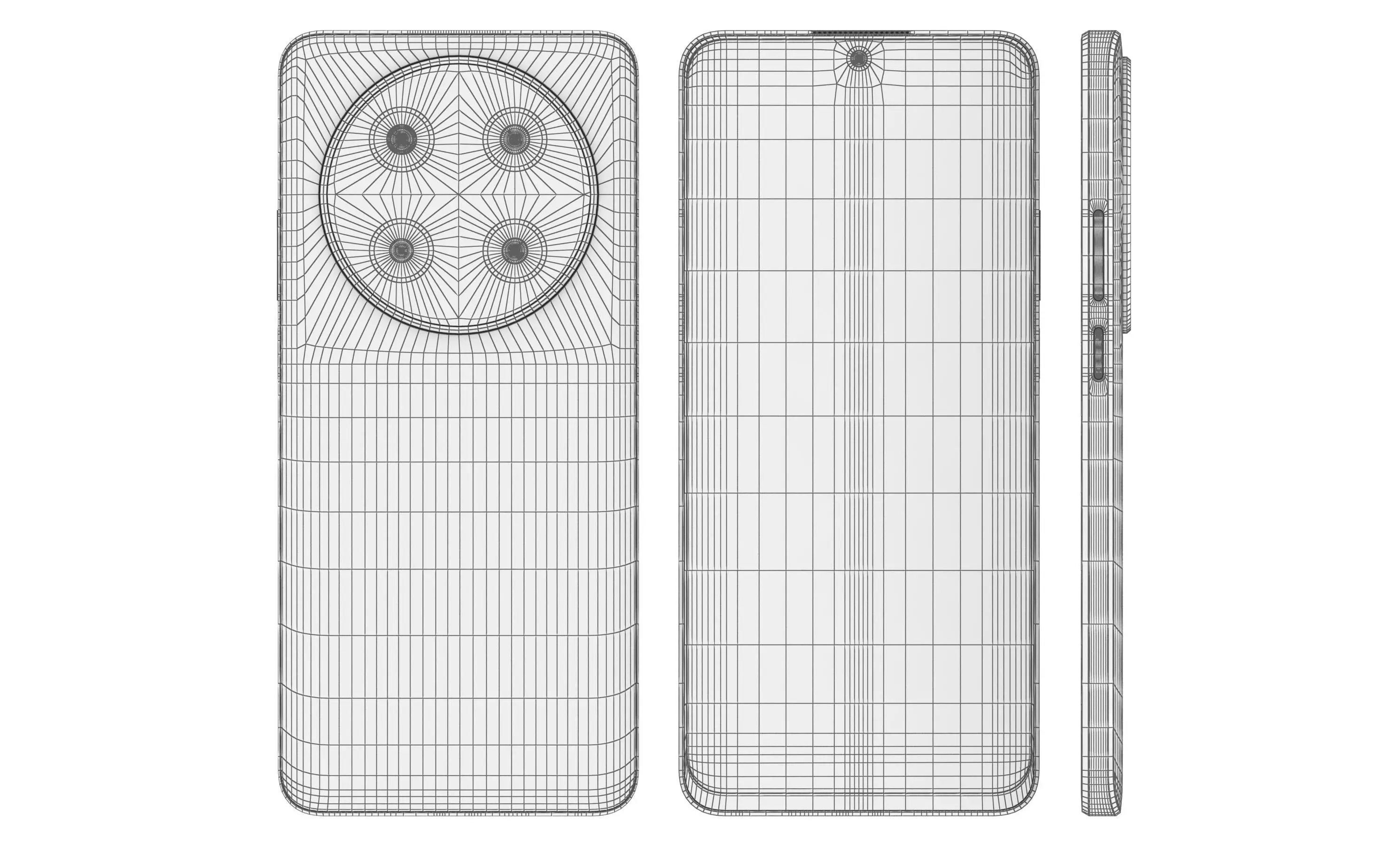 Huawei Nova 13i Blue High Poly 3D model_11