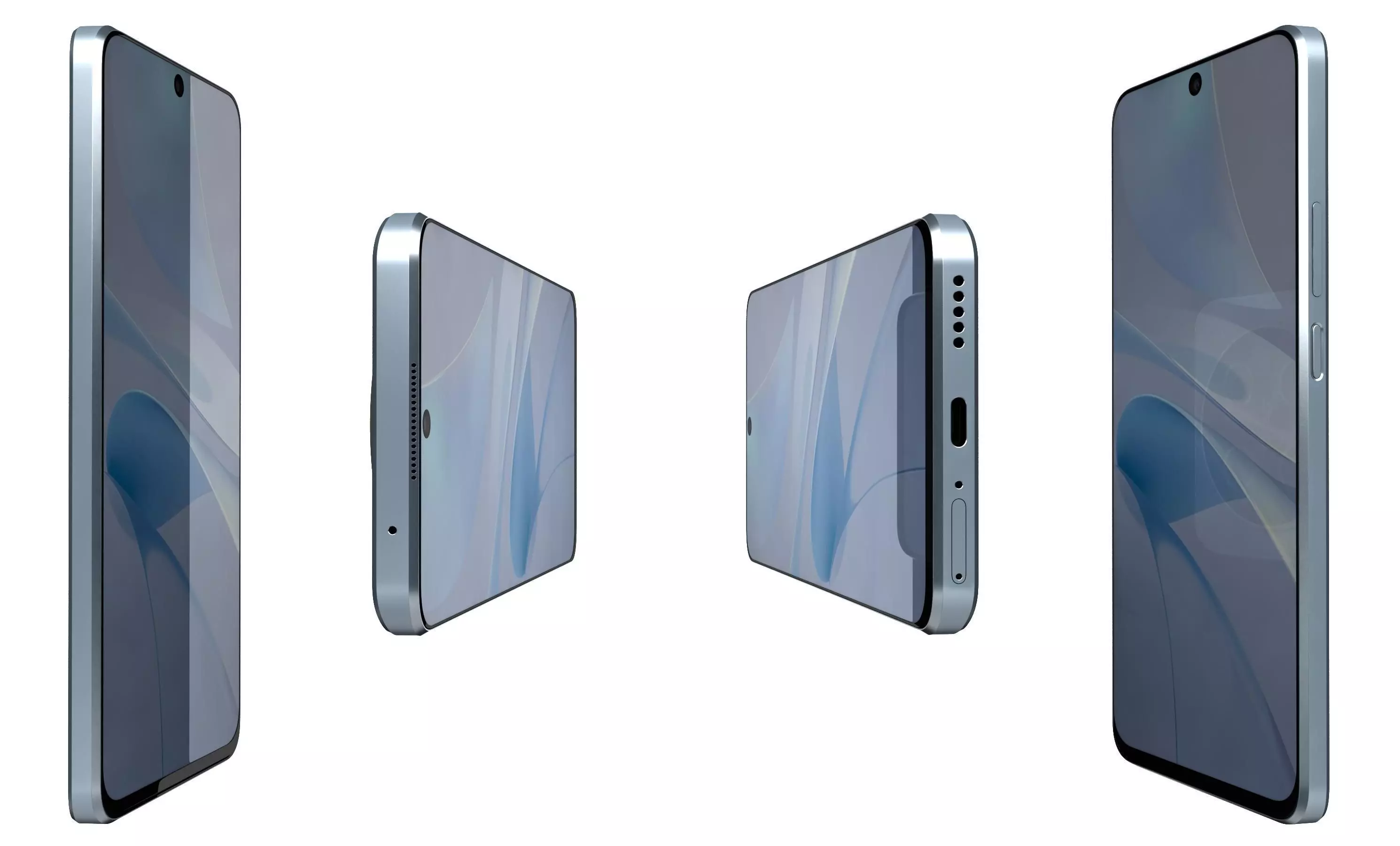 Huawei Nova 13i Blue High Poly 3D model_2