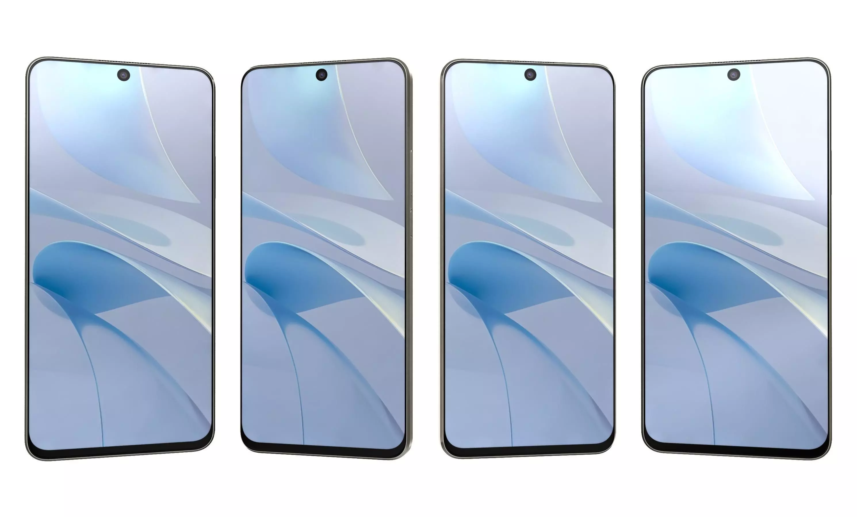 Huawei Nova 13i Blue And White High Poly 3D model_19