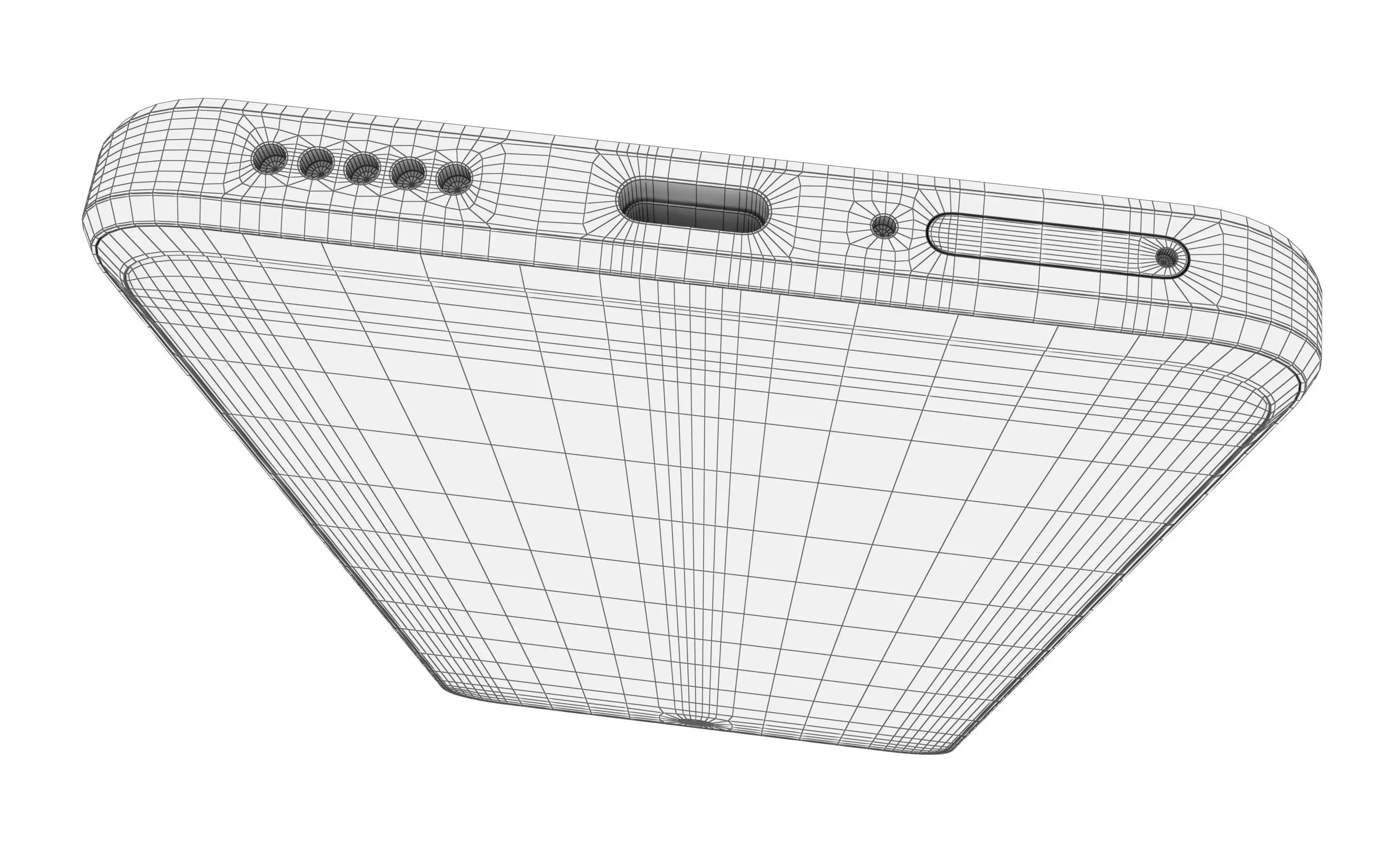 Huawei Nova 13i Blue And White High Poly 3D model_9