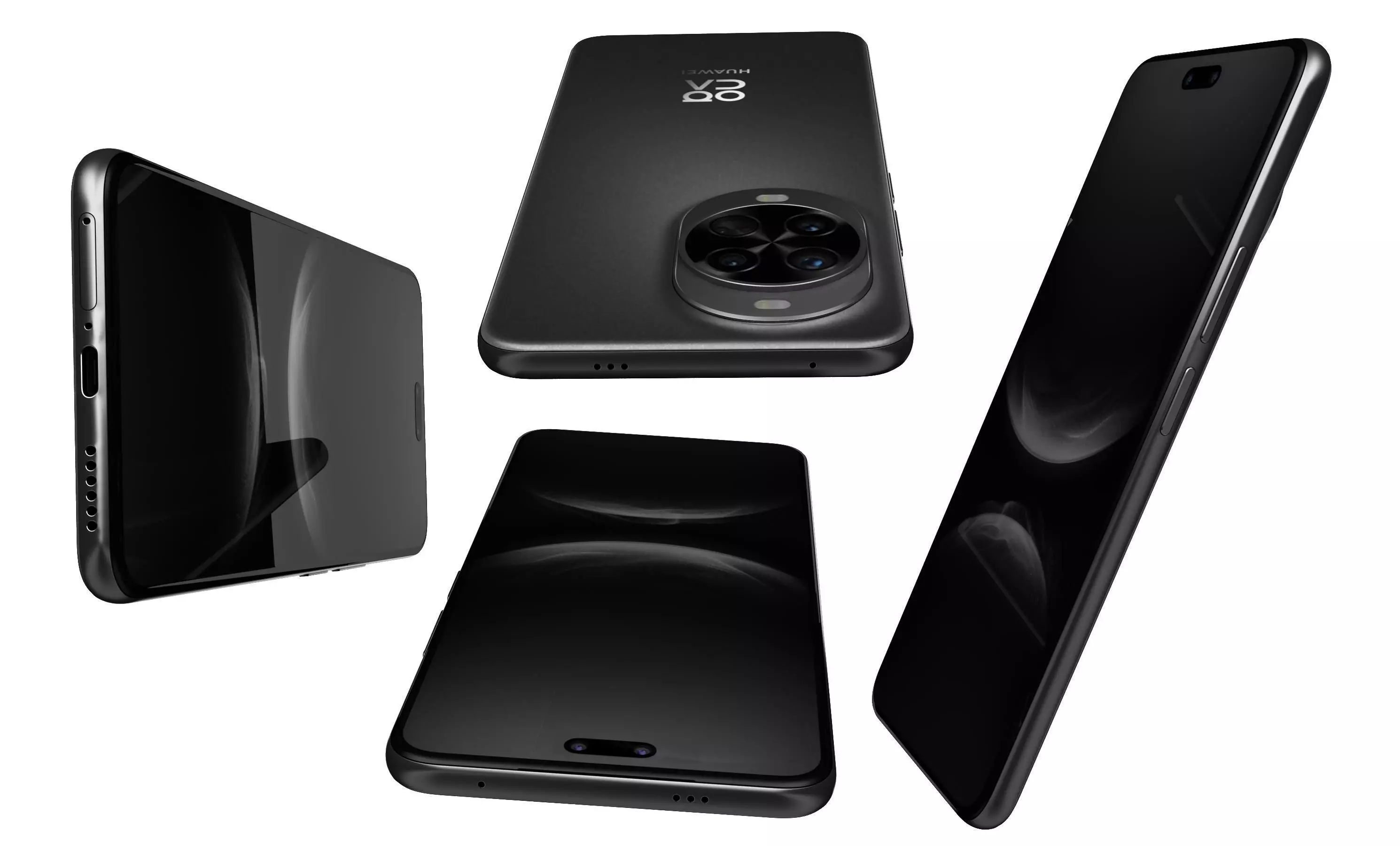 Huawei nova 14 Pro Feather Sand Black High Poly 3D model_7