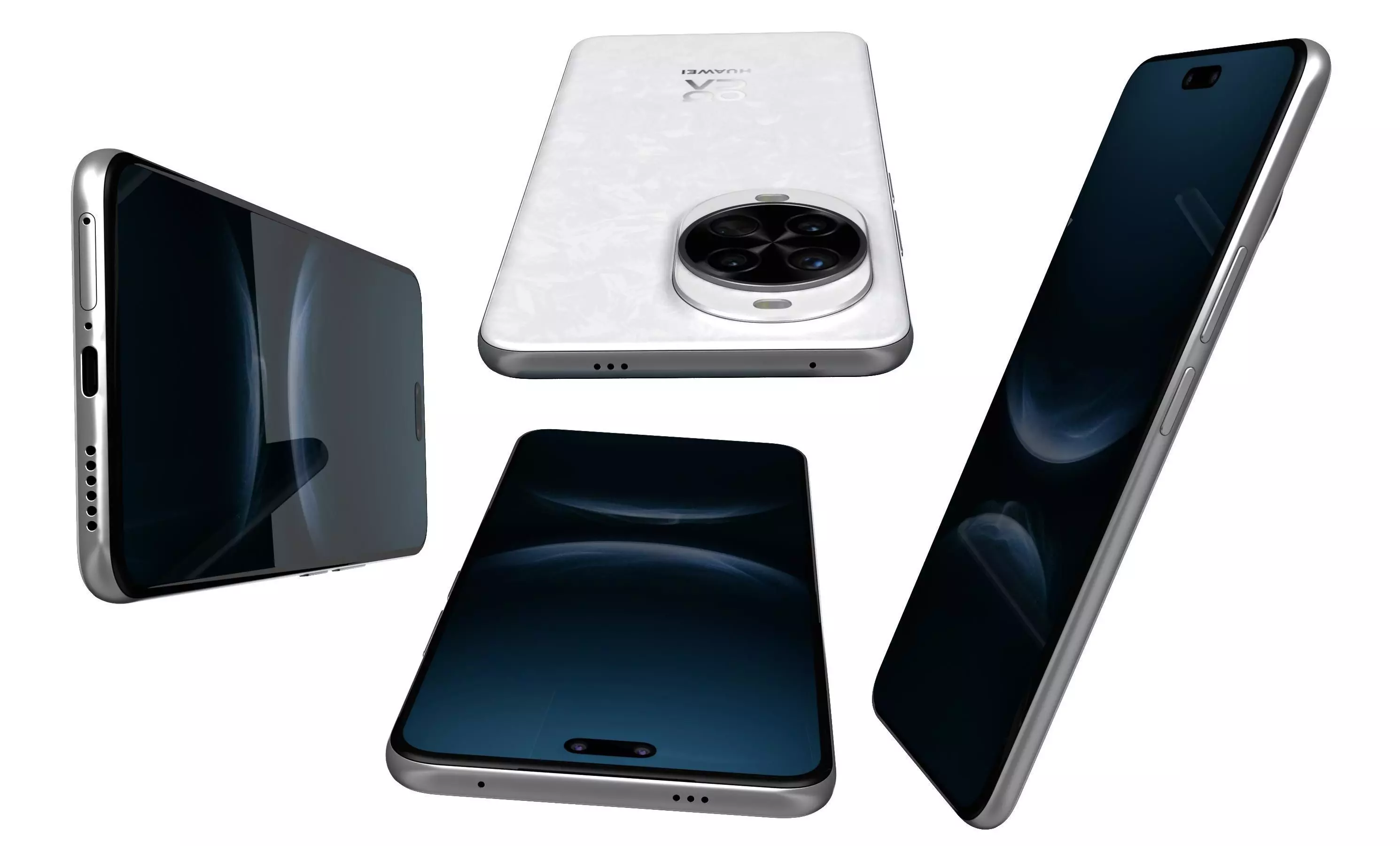 Huawei nova 14 Pro Frost White High Poly 3D model_6