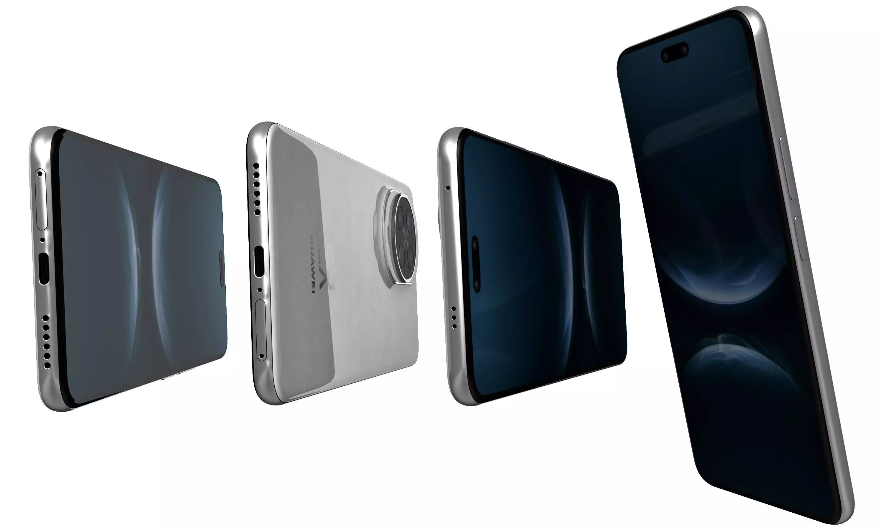 Huawei nova 14 Pro Frost White High Poly 3D model_5