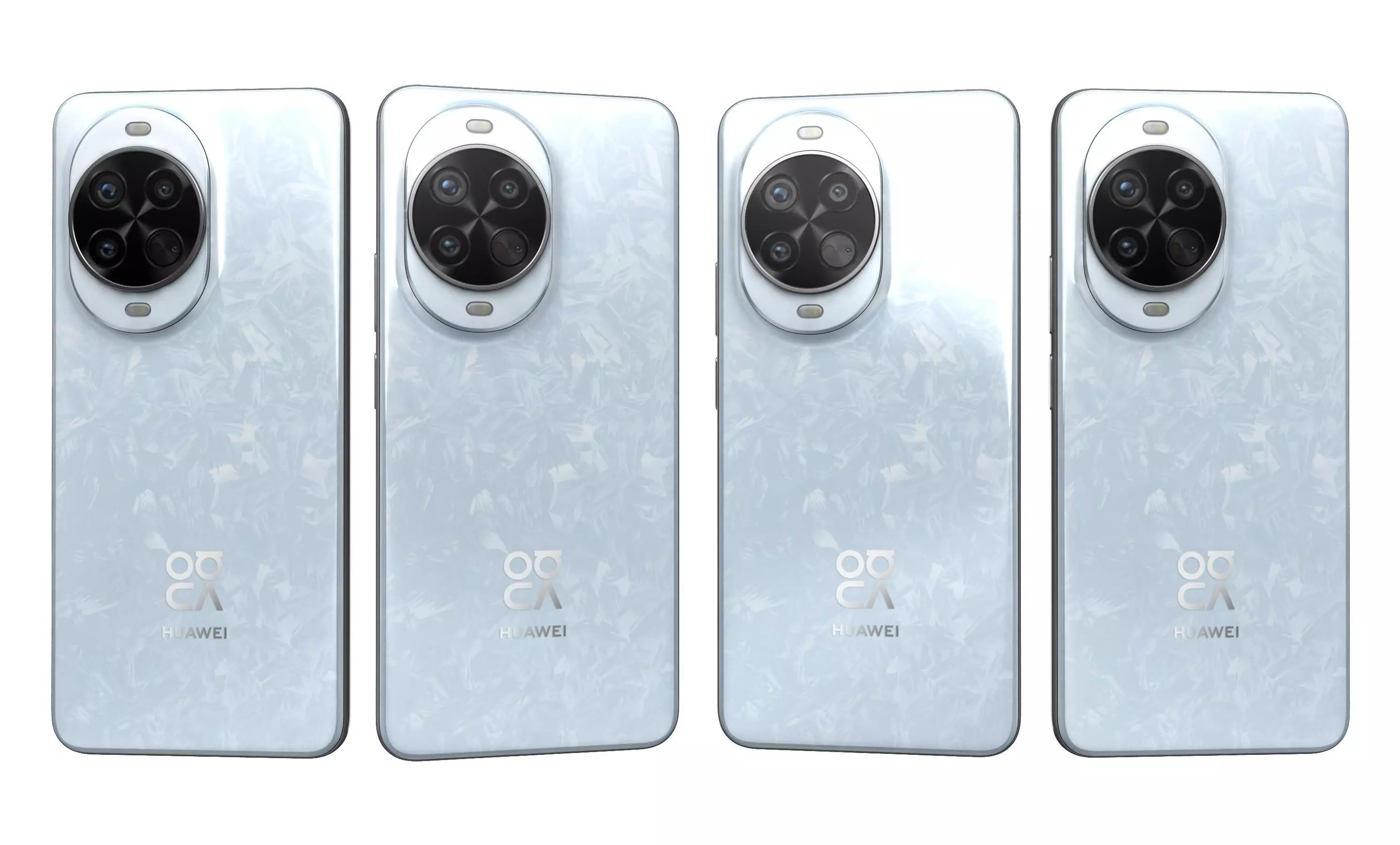 Huawei nova 14 Pro Ice Crystal Blue High Poly 3D model_7