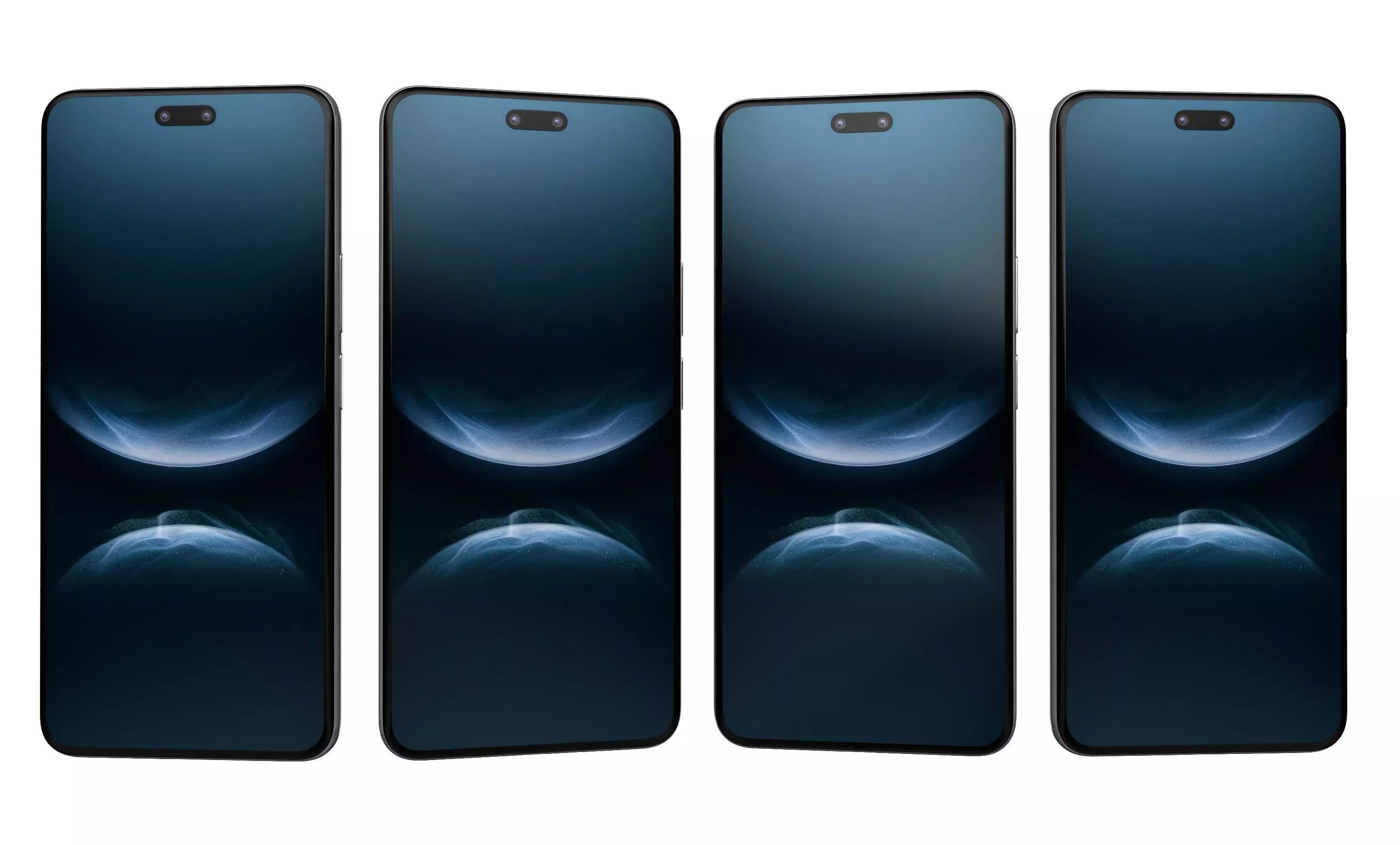 Huawei nova 14 Pro Ice Crystal Blue High Poly 3D model_14