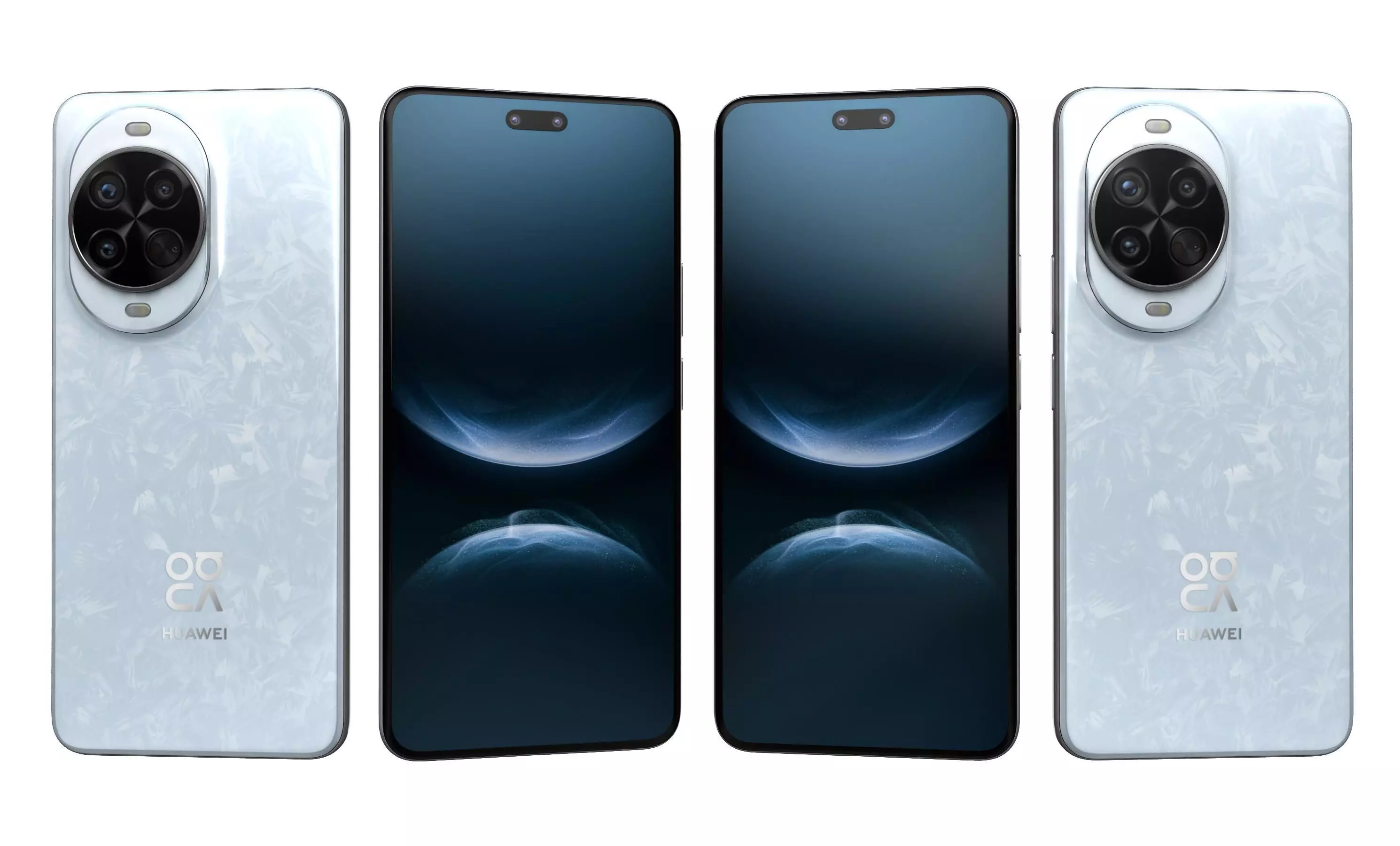 Huawei nova 14 Pro Ice Crystal Blue High Poly 3D model_3