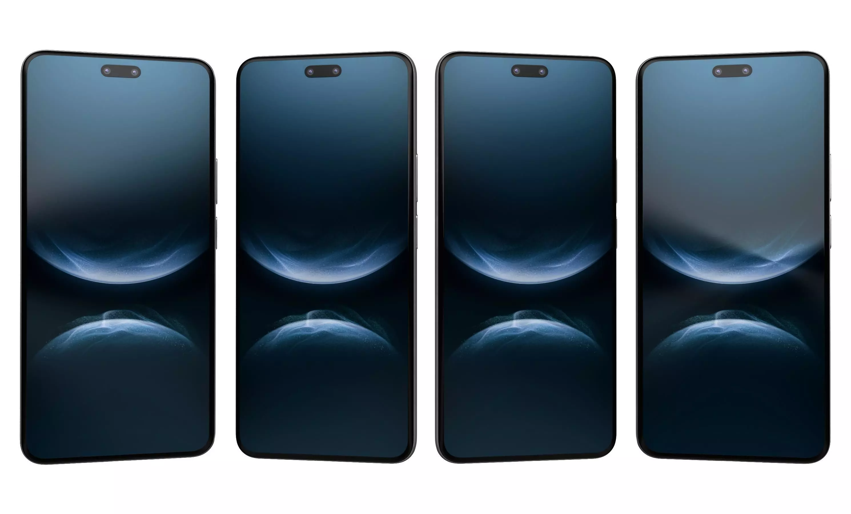 Huawei nova 14 Pro Ice Crystal Blue High Poly 3D model_1