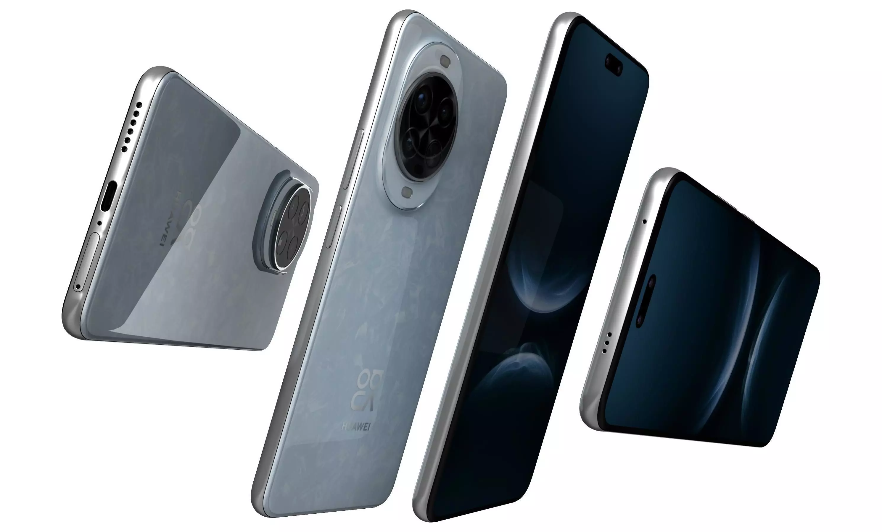 Huawei nova 14 Pro Ice Crystal Blue High Poly 3D model_20