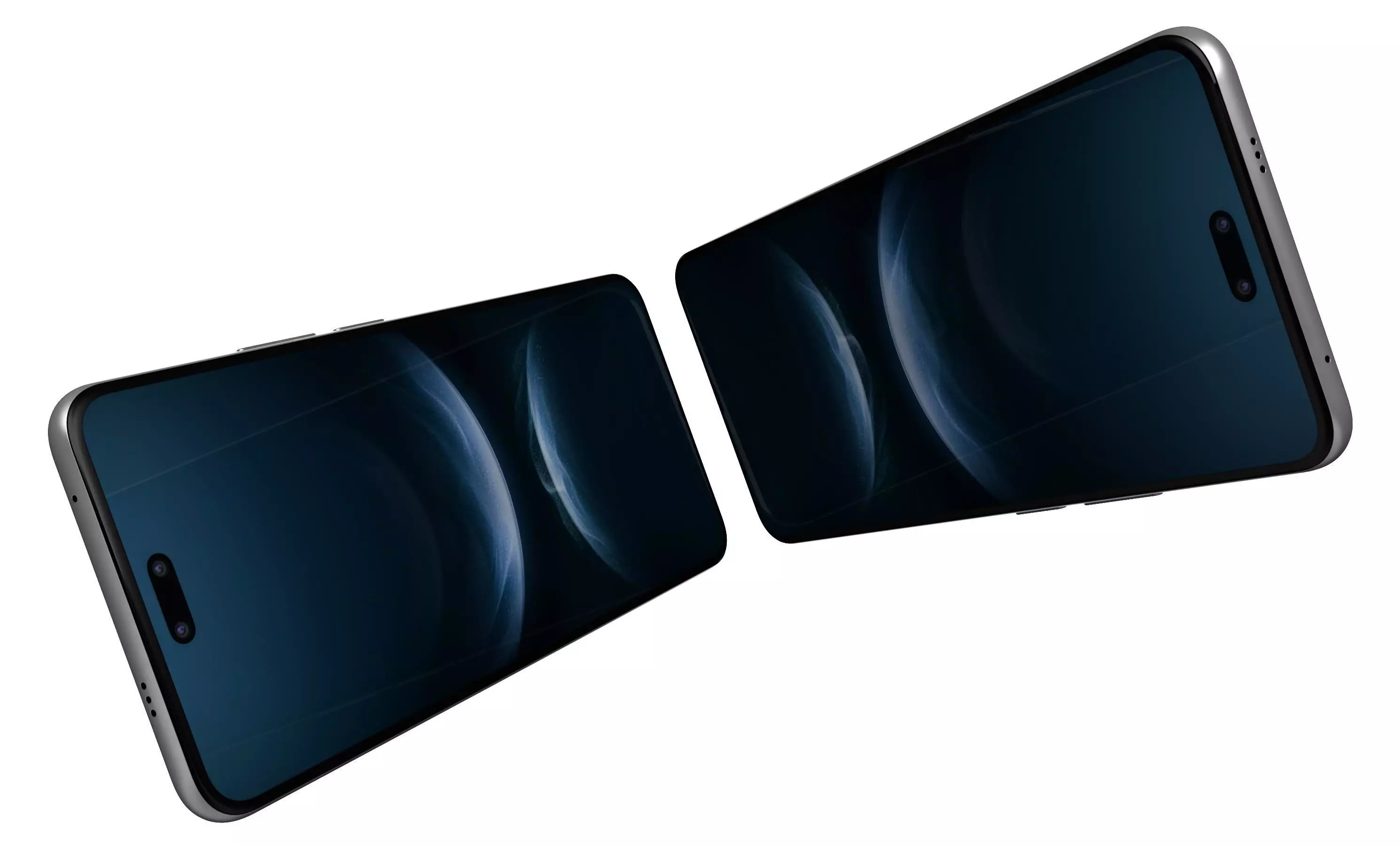 Huawei nova 14 Pro Ice Crystal Blue High Poly 3D model_5