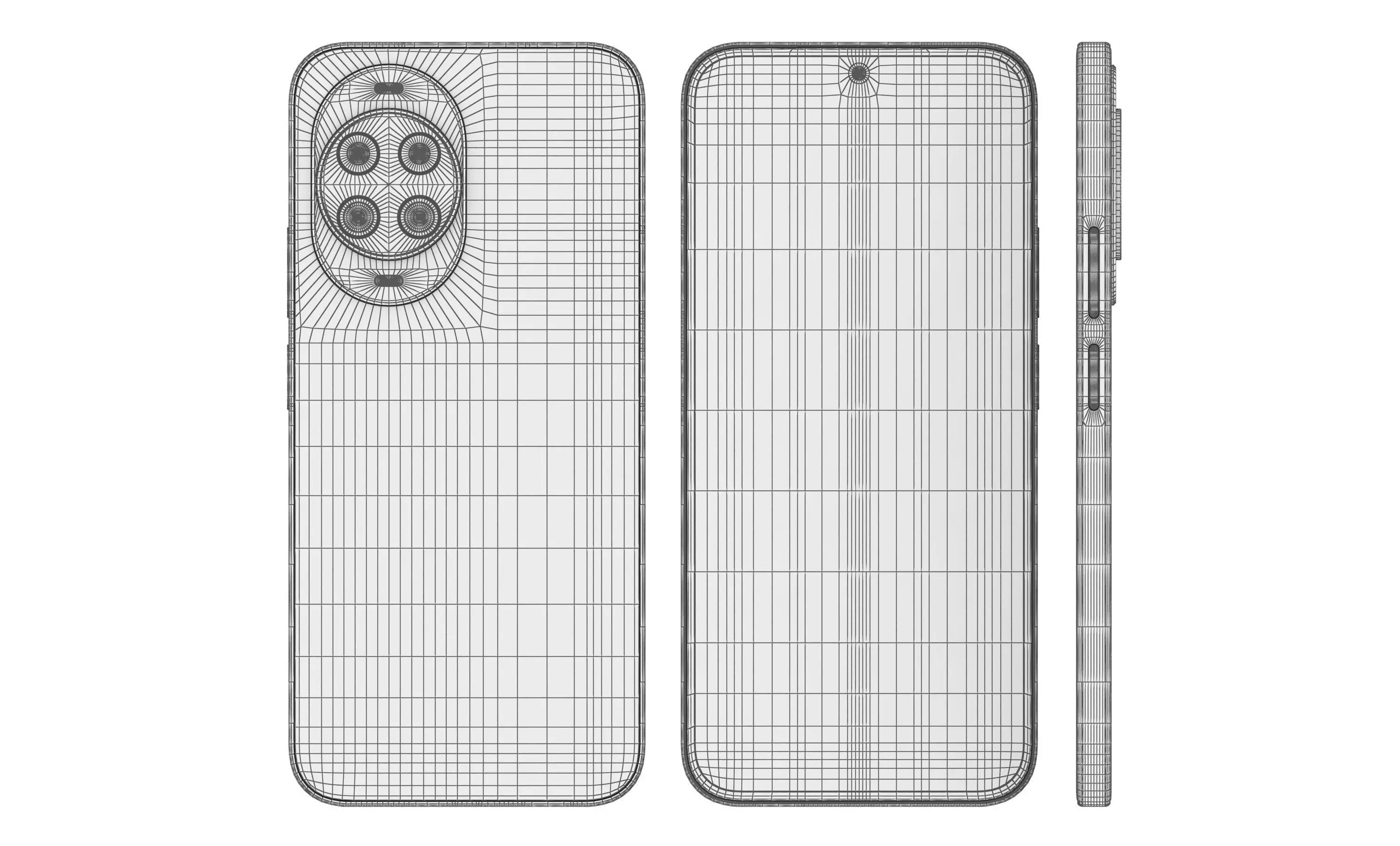 Huawei Nova 14 All Colors High Poly 3D model_9