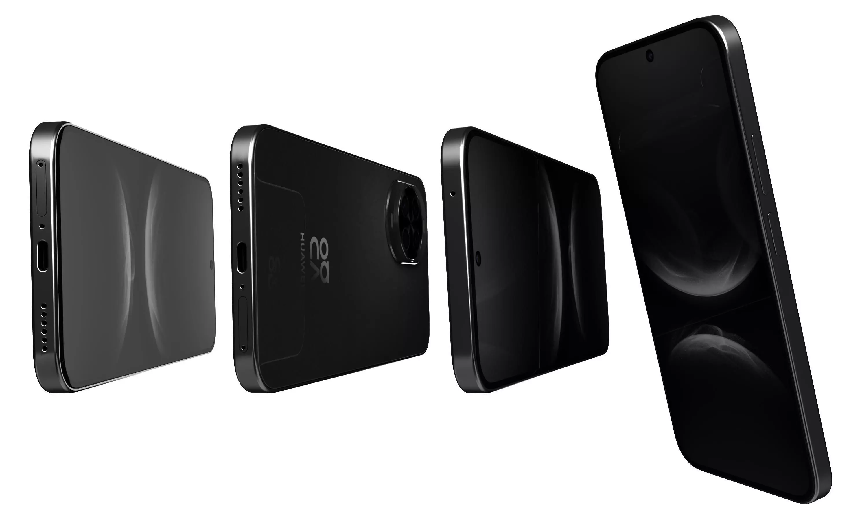 Huawei Nova 14 Feather sand black High Poly 3D model_21