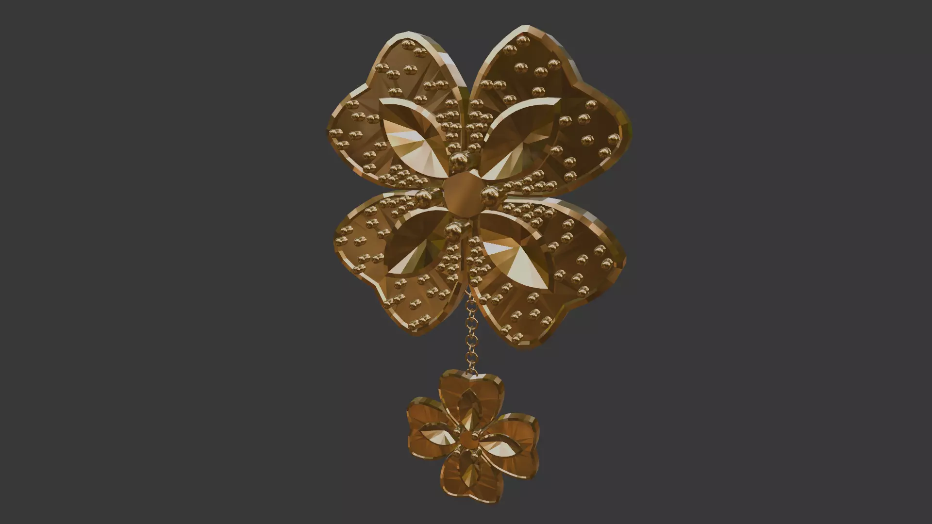 3D Print Ready Earring  And Pendant Set -2  Handmade Gift DIY 3D print model_4