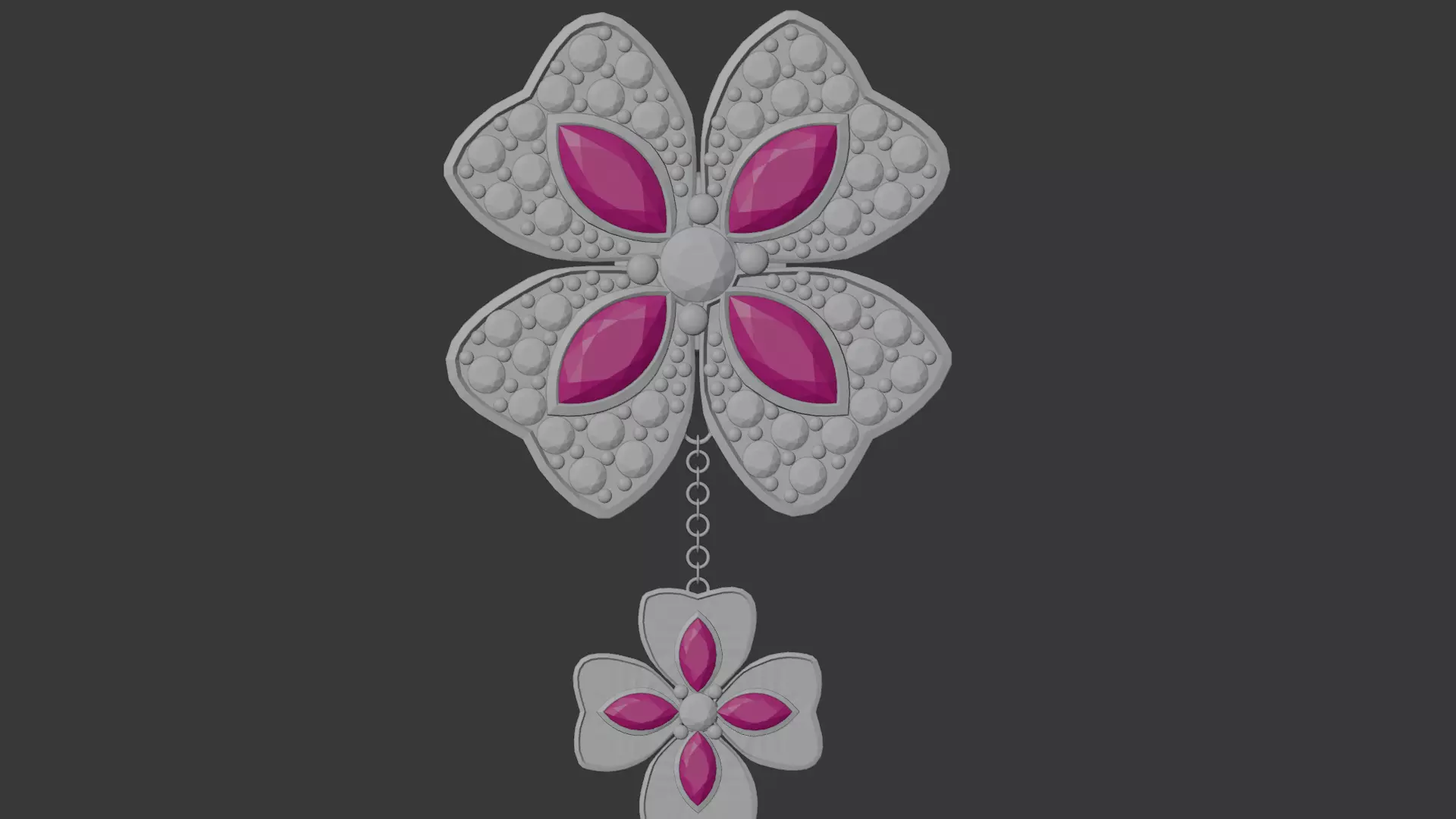 3D Print Ready Earring  And Pendant Set -2  Handmade Gift DIY 3D print model_17