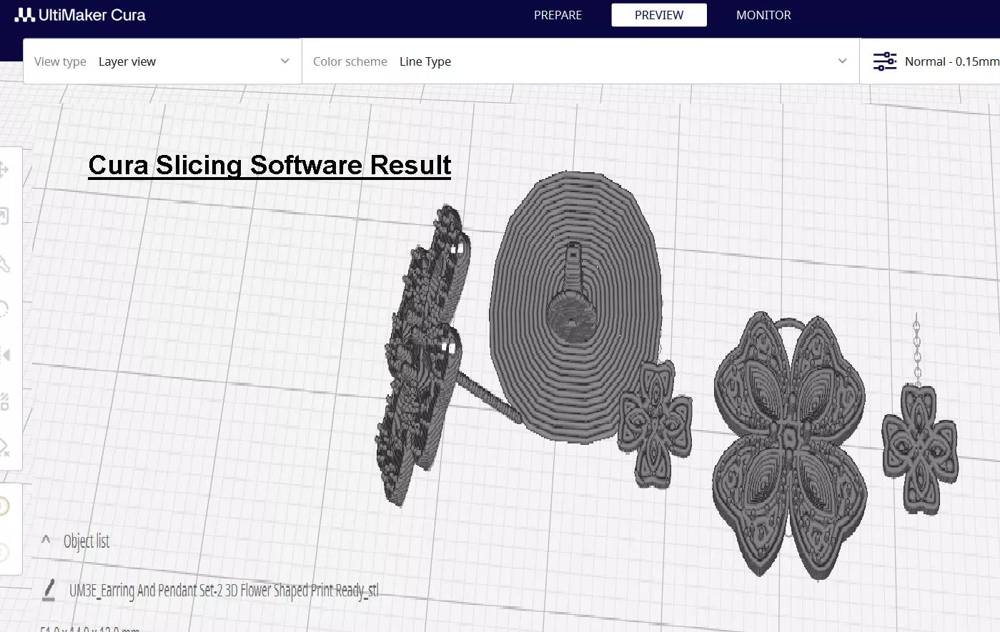 3D Print Ready Earring  And Pendant Set -2  Handmade Gift DIY 3D print model_10
