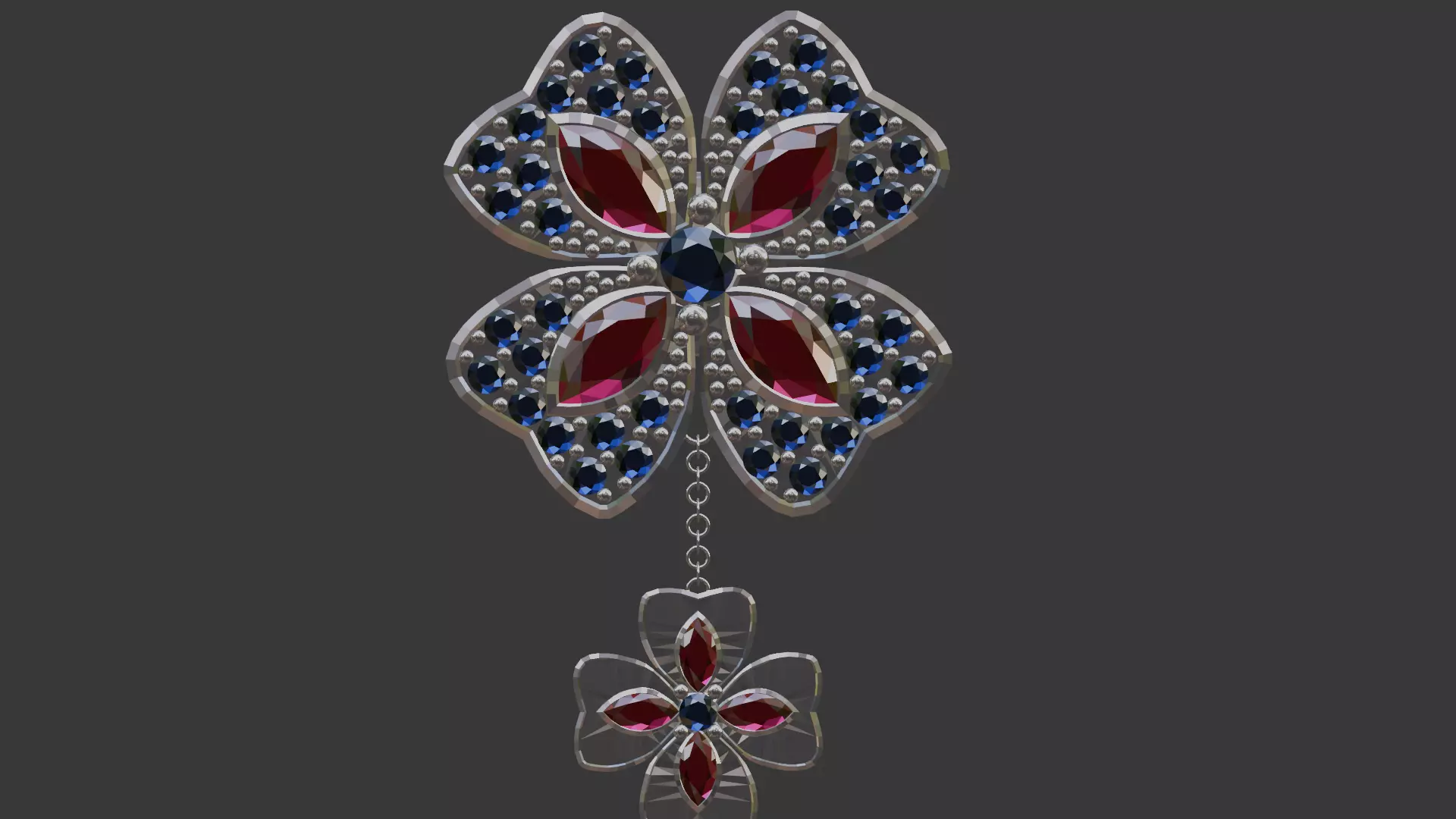 3D Print Ready Earring  And Pendant Set -2  Handmade Gift DIY 3D print model_18