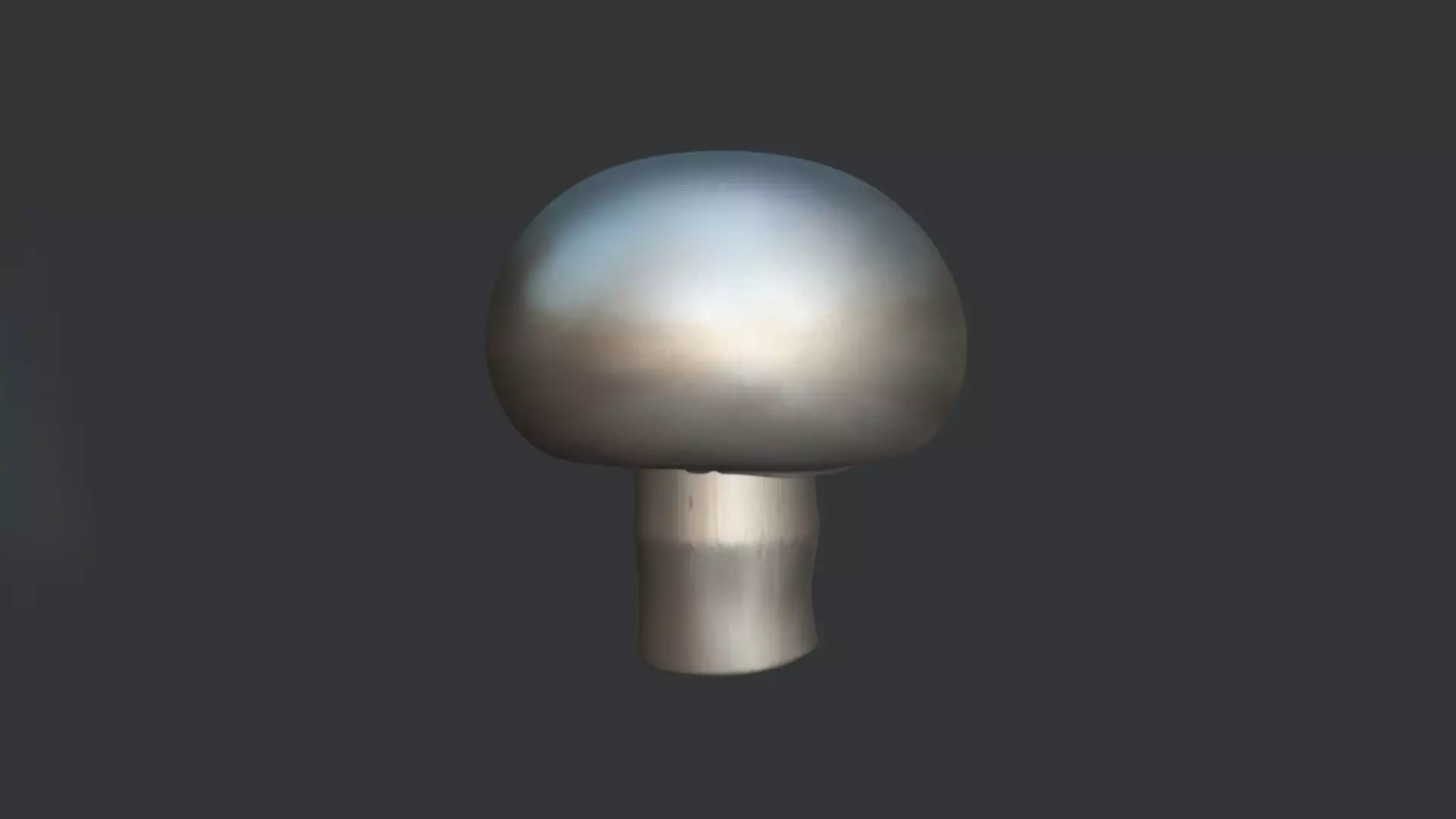 Button Mushroom 3D model_1