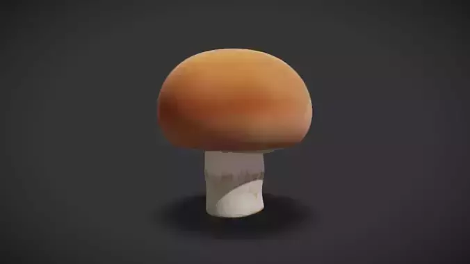Button Mushroom 3D model