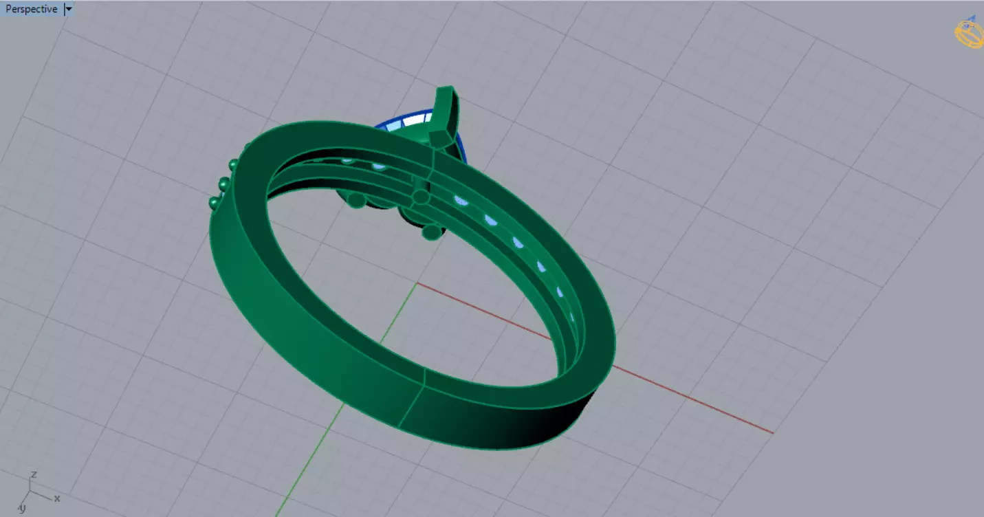 Heart Cut Solitaire with Diamond Set Shoulders sr0110 3D print model_10