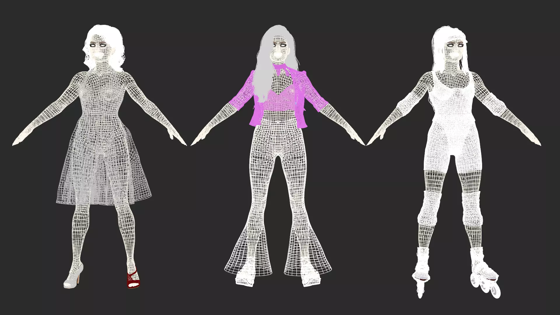 Barbie Pack  Low-poly 3D model_33