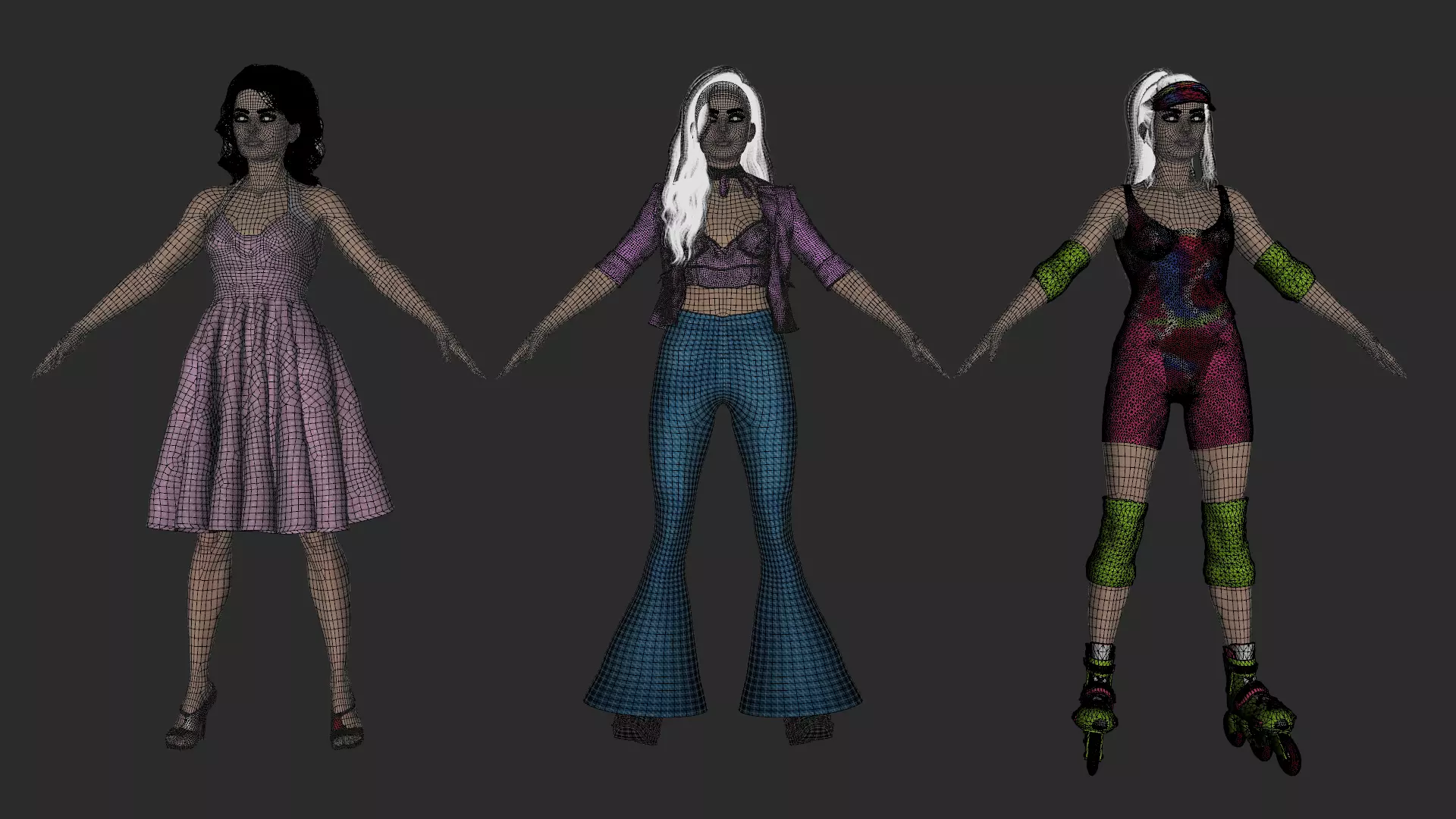 Barbie Pack  Low-poly 3D model_29