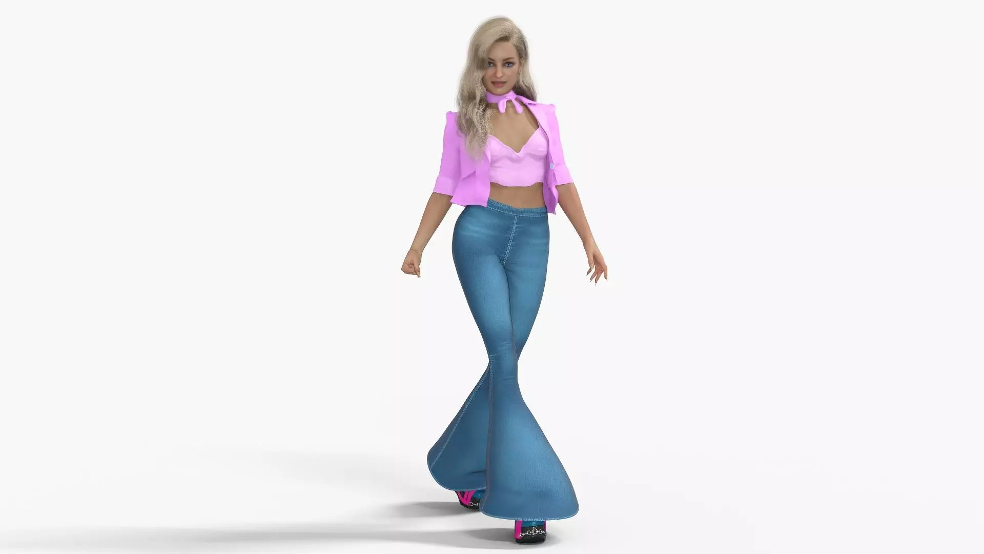 Barbie Pack  Low-poly 3D model_7