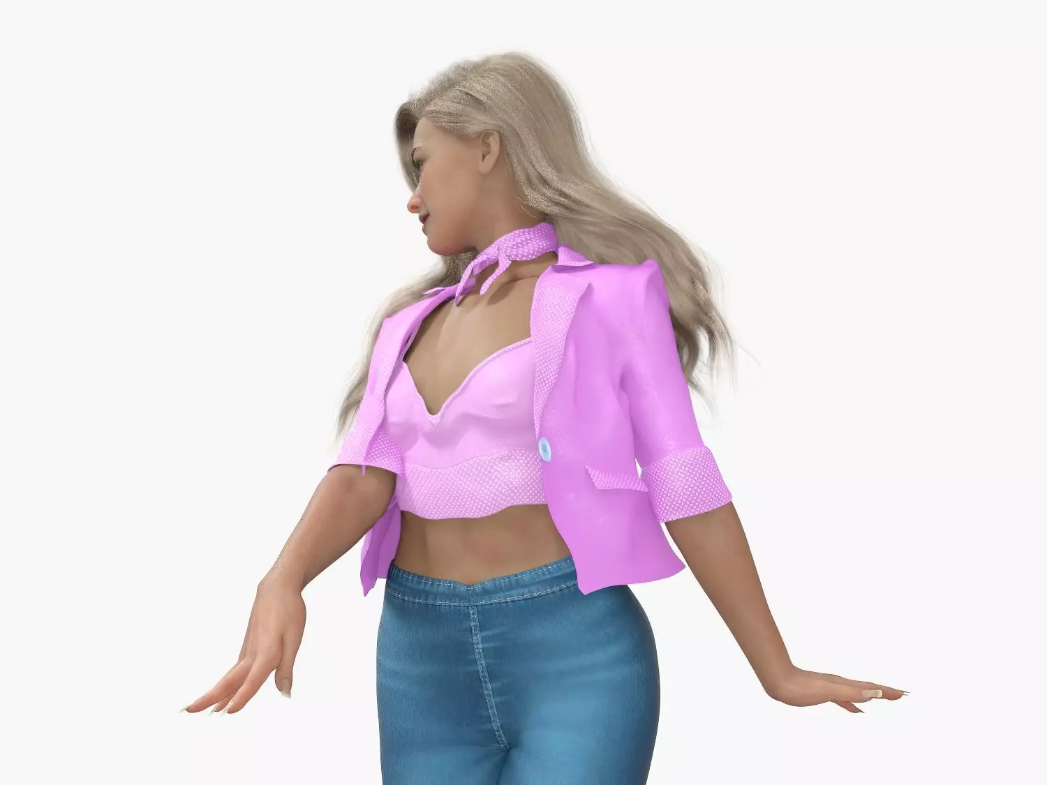 Barbie Pack  Low-poly 3D model_4