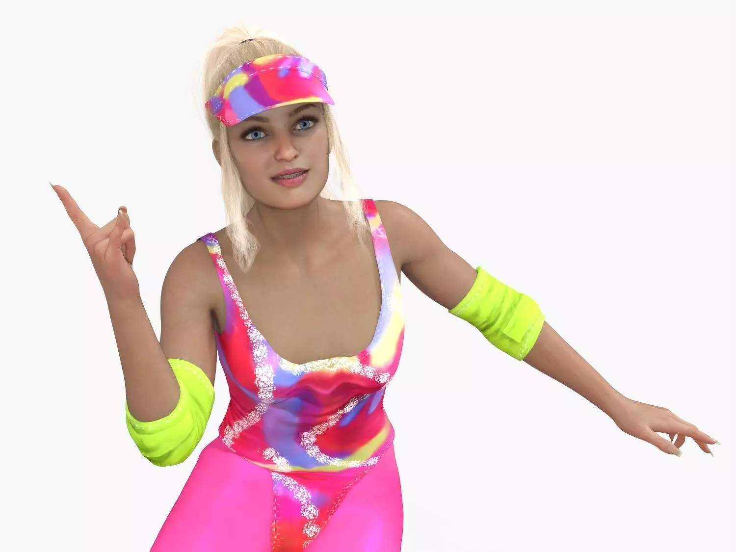 Barbie Pack  Low-poly 3D model_3