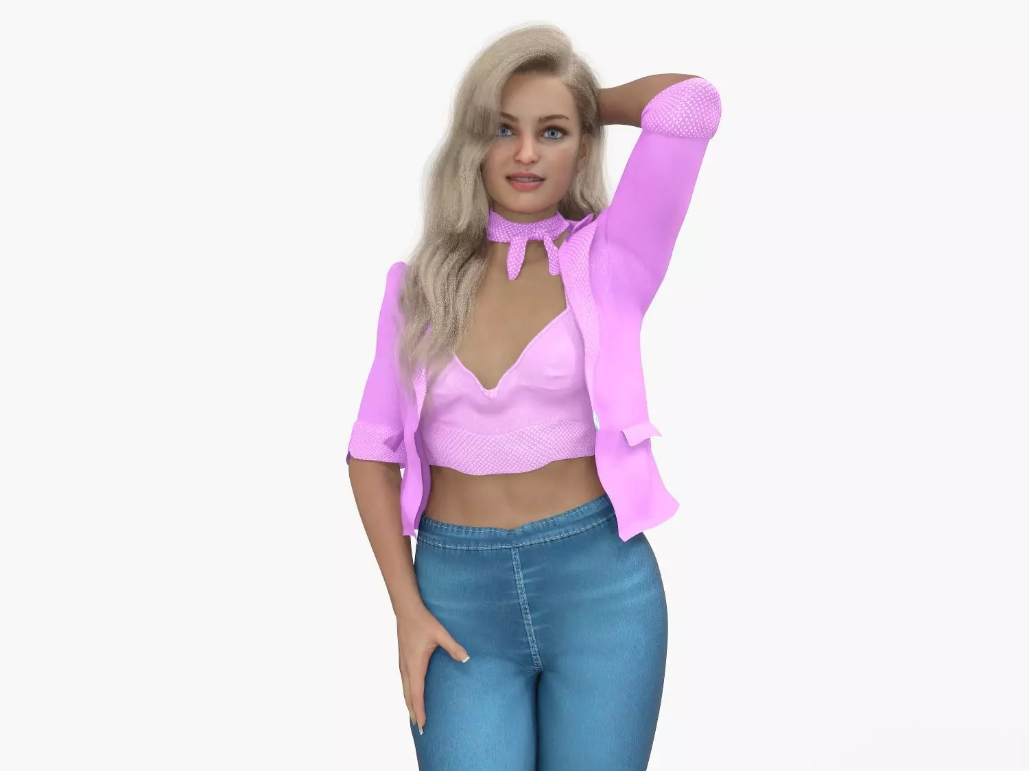 Barbie Pack  Low-poly 3D model_18