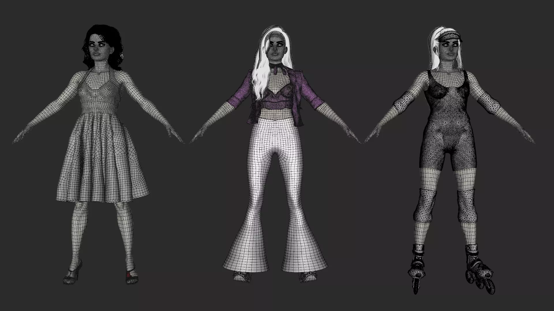 Barbie Pack  Low-poly 3D model_32