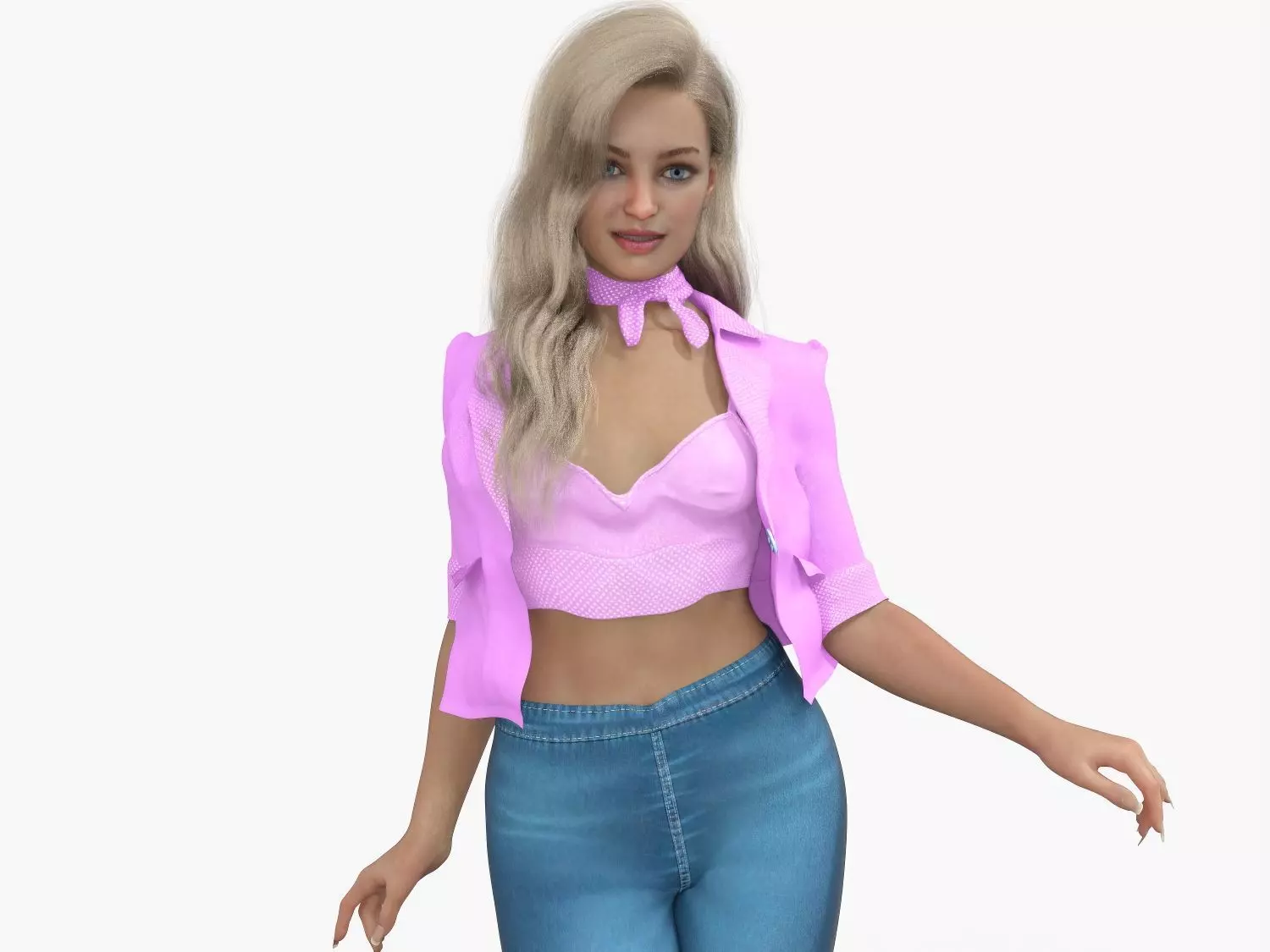 Barbie Pack  Low-poly 3D model_17