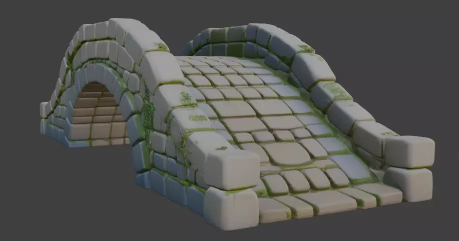 Stone Bridge 3d Model 3D model_2
