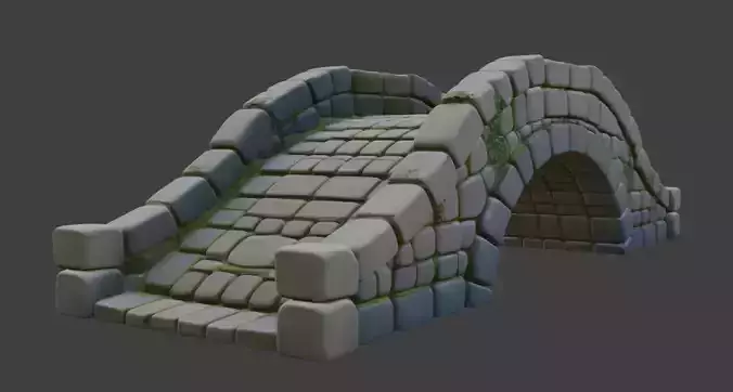 Stone Bridge 3d Model 3D model