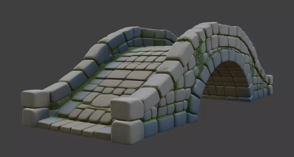 Stone Bridge 3d Model 3D model_0