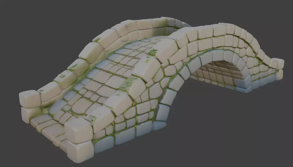 Stone Bridge 3d Model 3D model_4