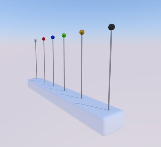 Pin Needles 3D model