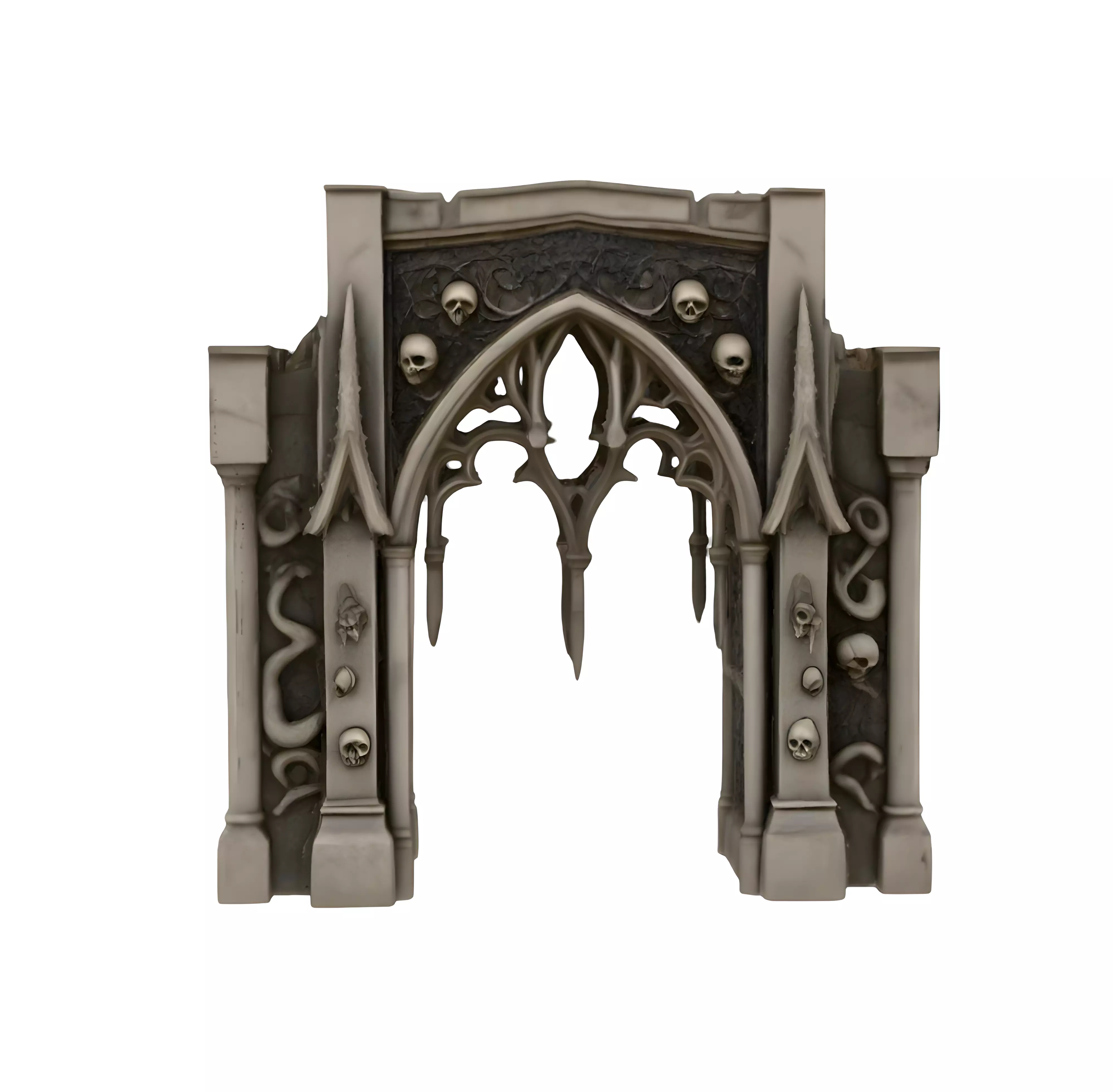 Haunted Entrance 2 3D model_0