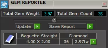 Baget Cut Diamond Eternity STL 3D Band in Gold rr0057 3D print model_7