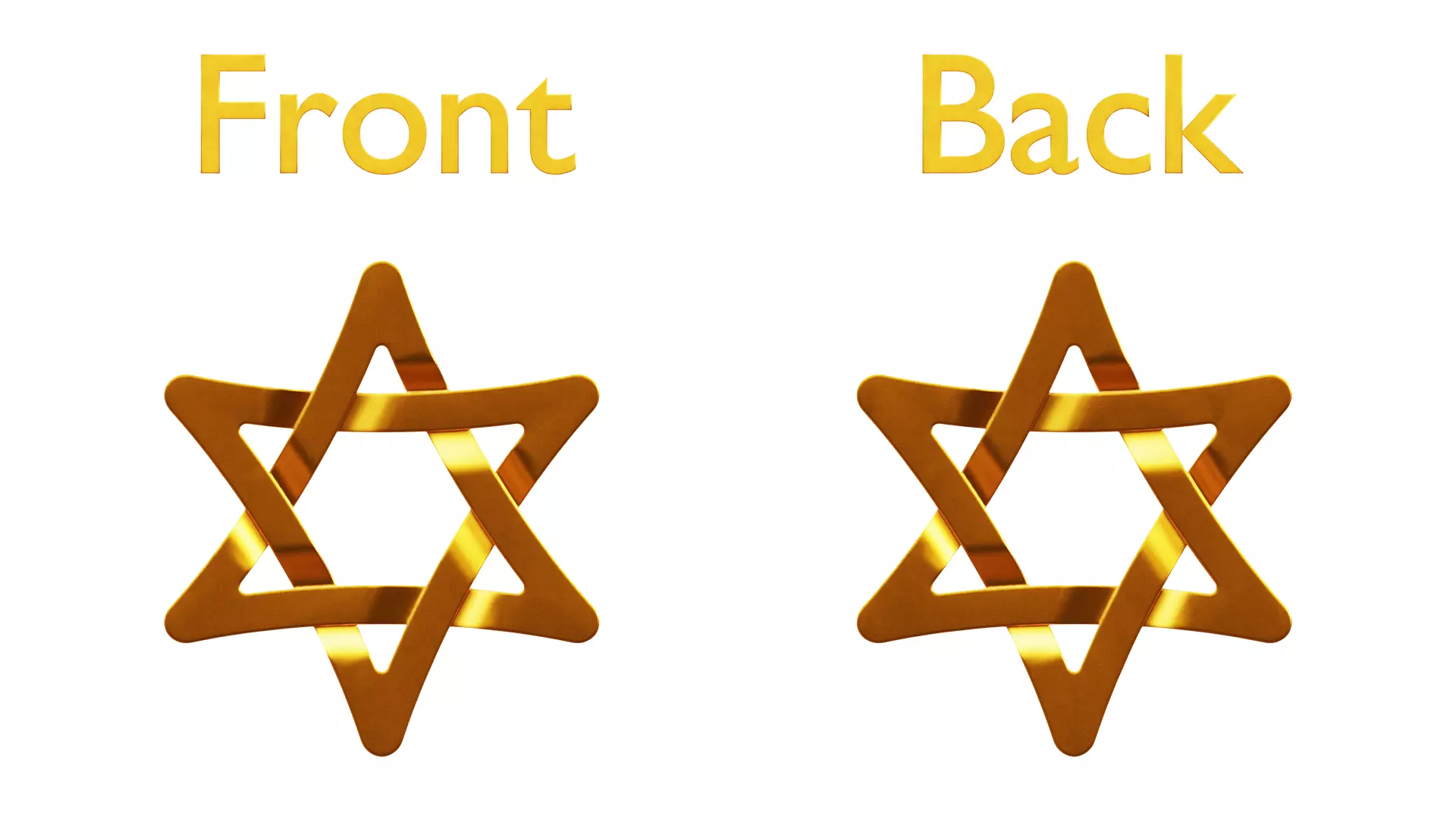 Six Pointed Star Knot Pendant 3D print model_4