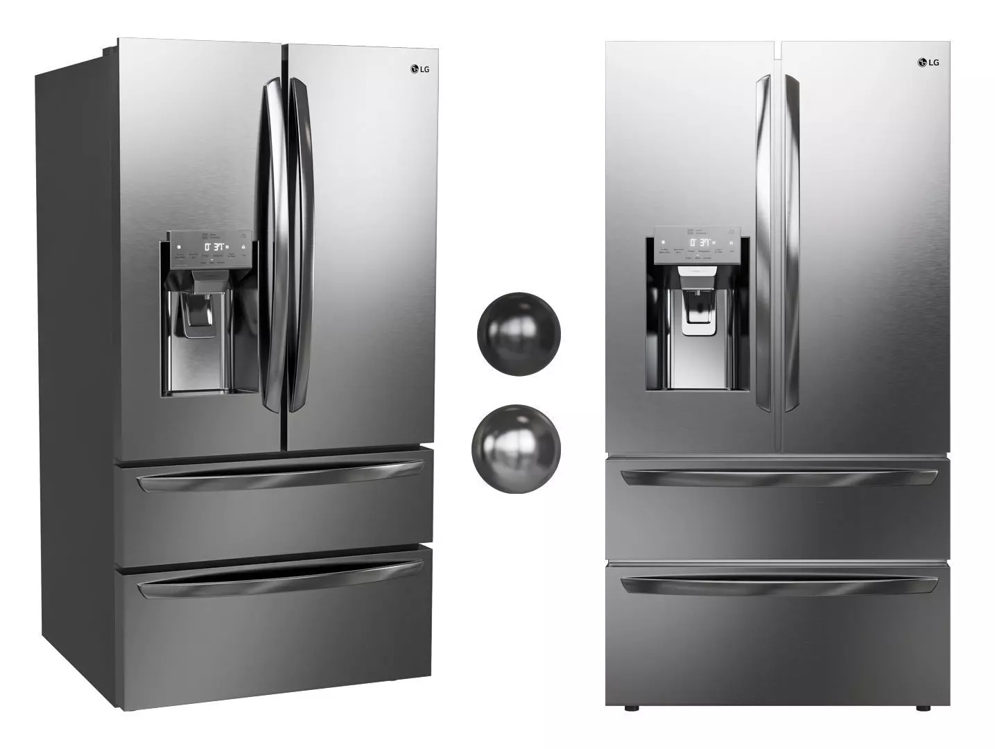 LG Refrigerator Collection 3D model_0