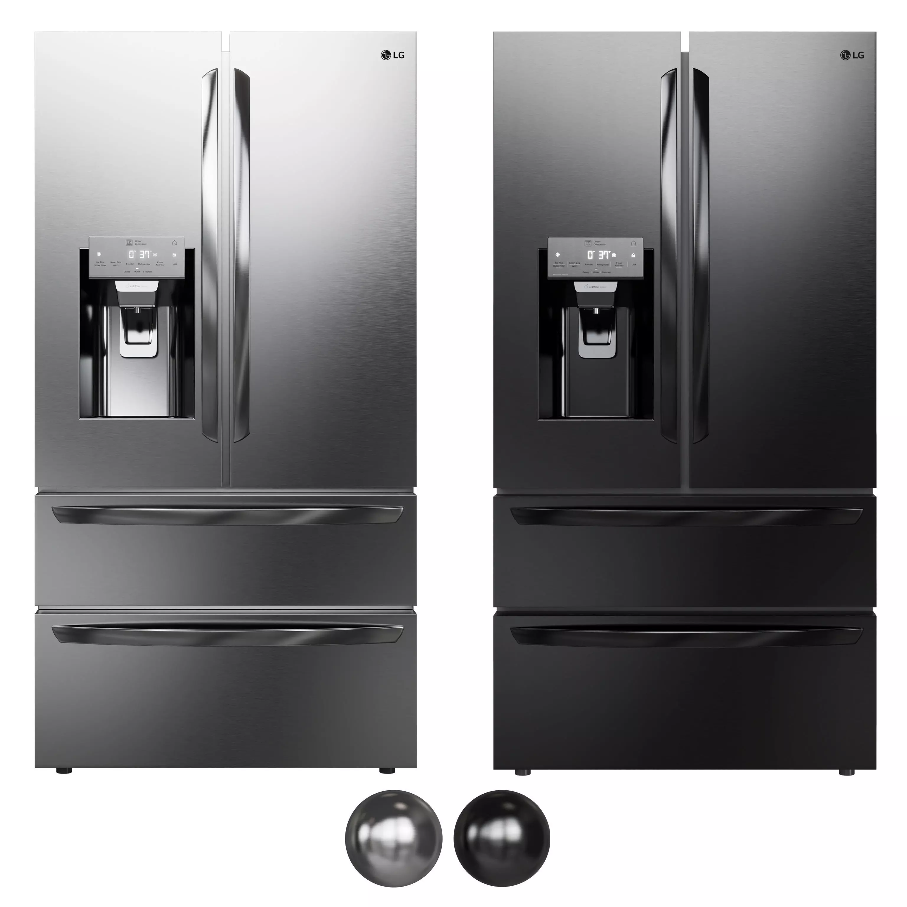 LG Refrigerator Collection 3D model_1