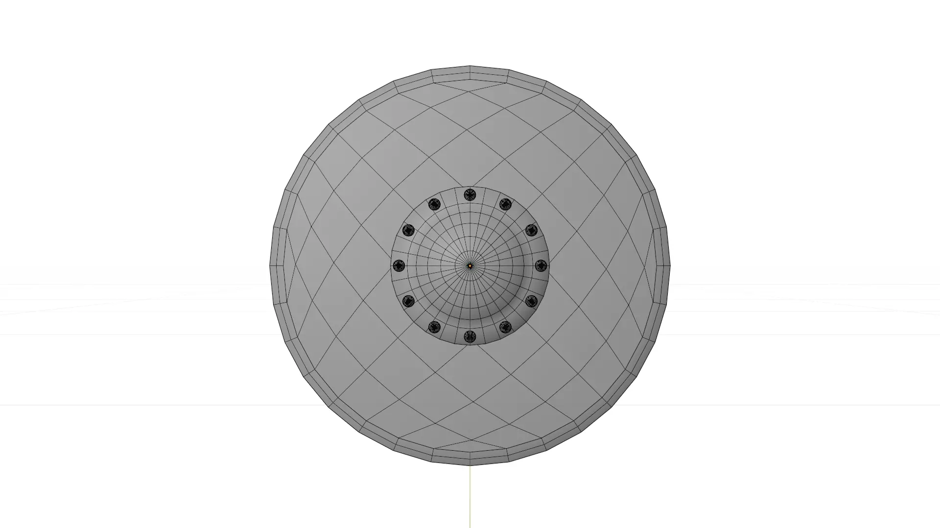 Medieval Iron and Wood Round Shield 3D Model 3D model_1