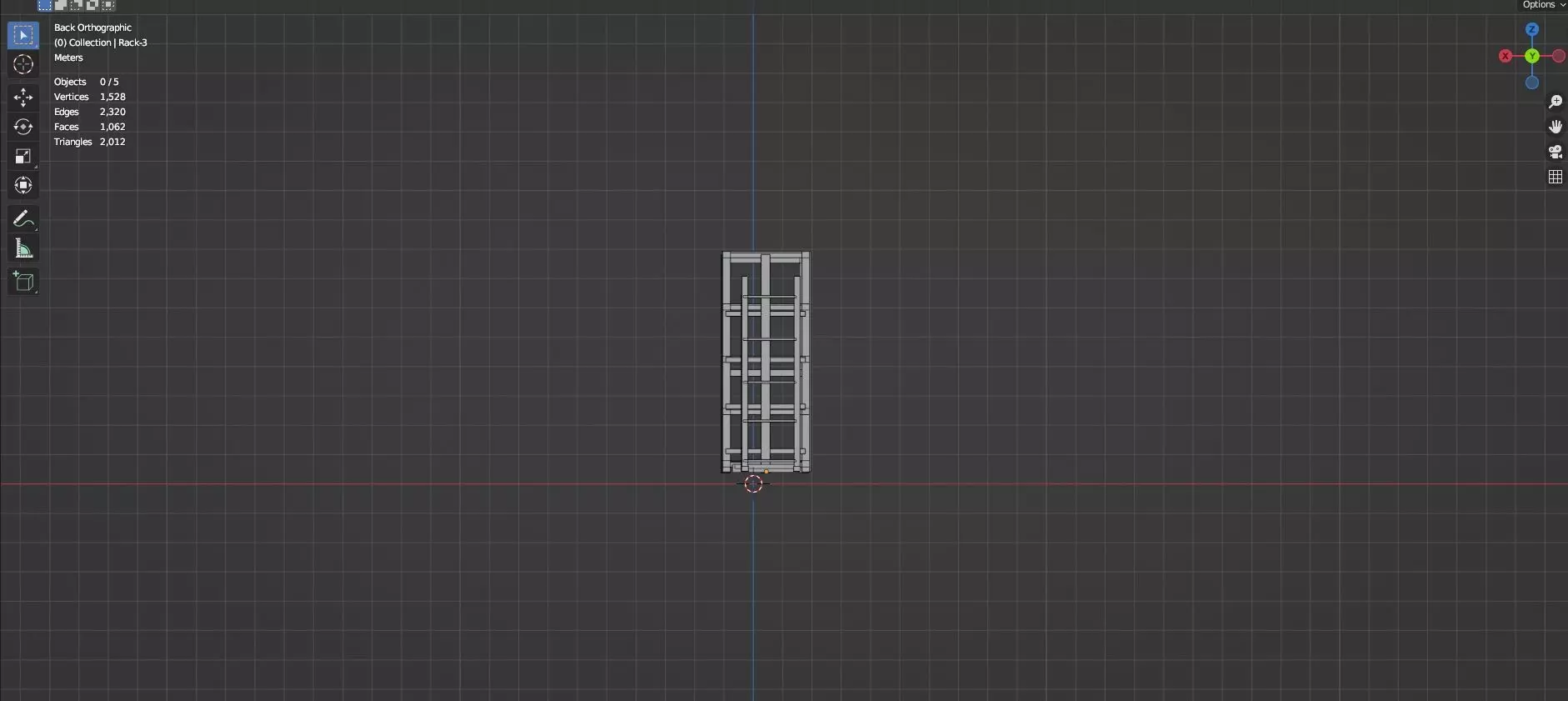 Lockers And Storage Rack Pack - 1 - 10 Props - Untextured Low-poly 3D model_26