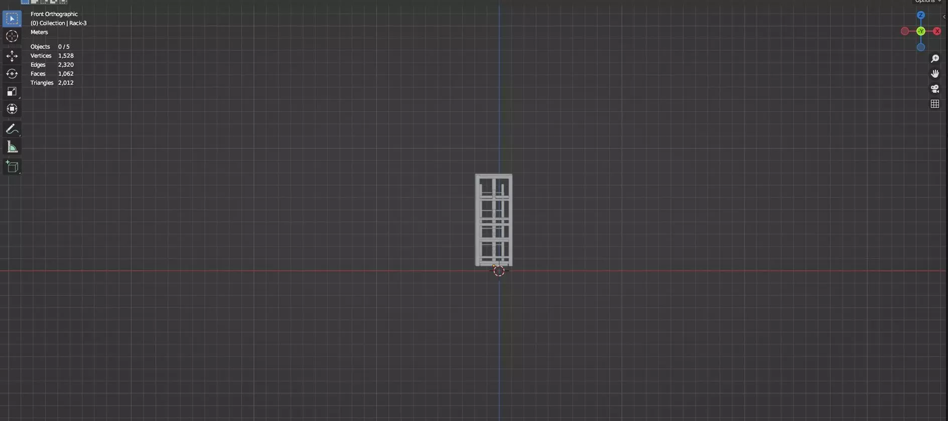 Lockers And Storage Rack Pack - 1 - 10 Props - Untextured Low-poly 3D model_46
