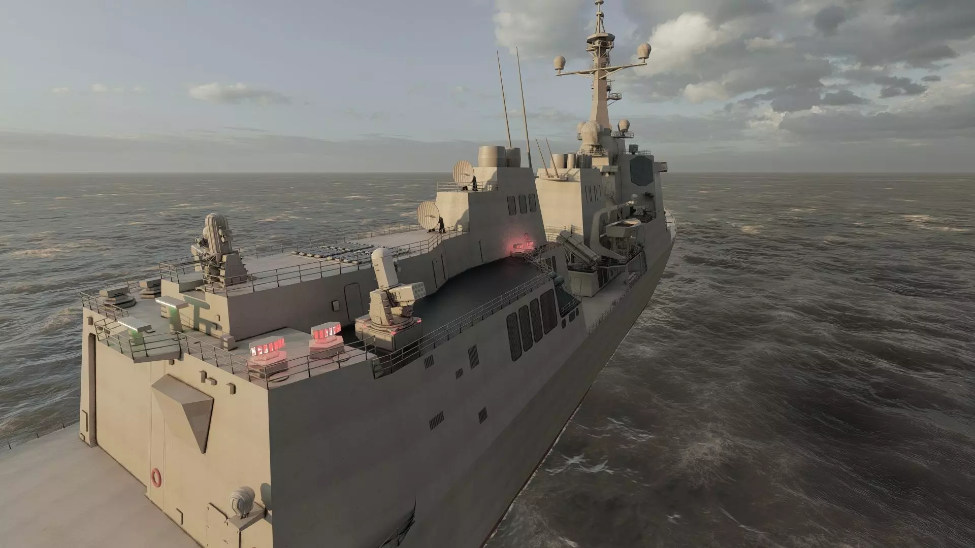 US NAVY USSN DESTROYER 3D model_16