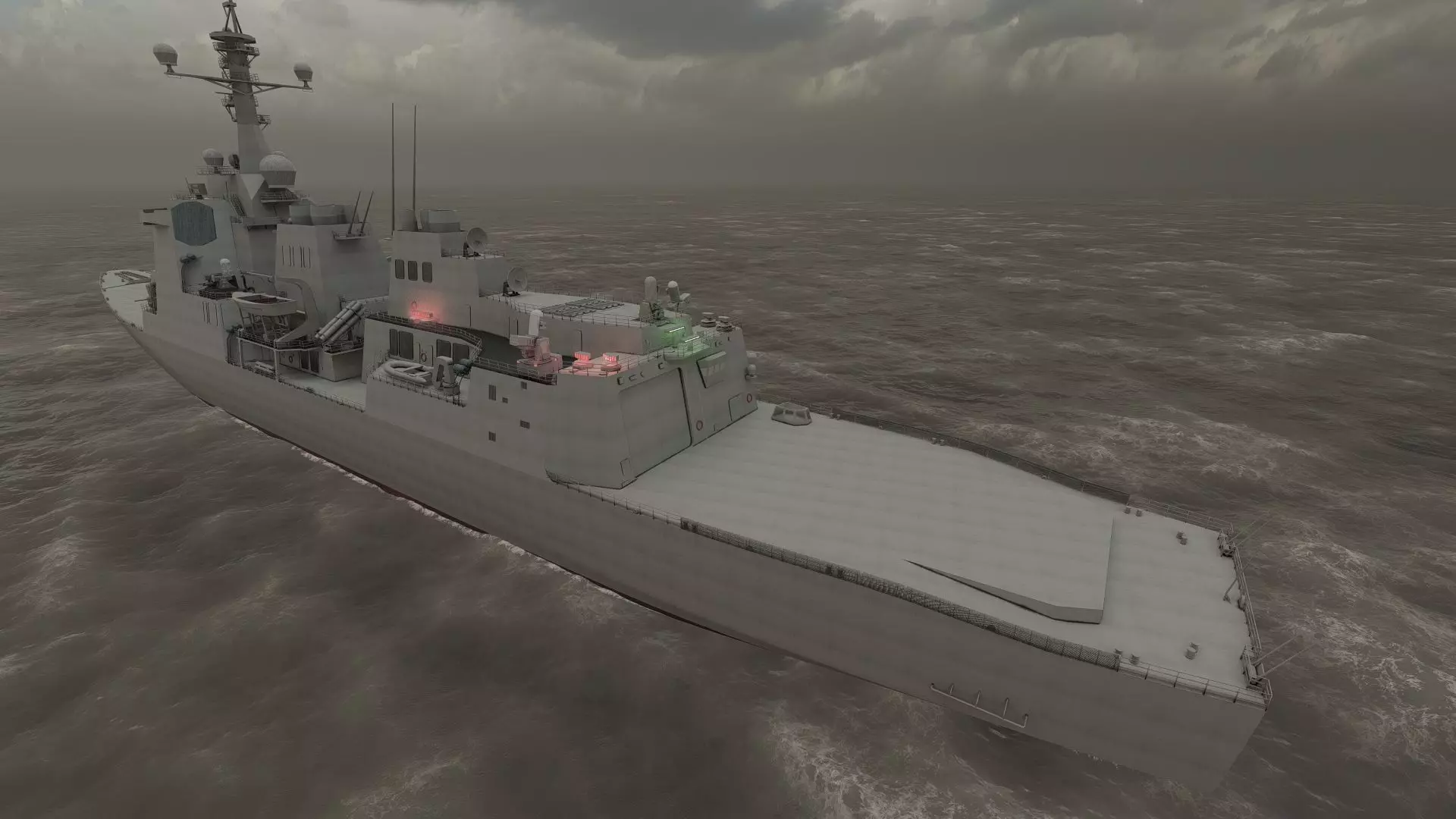 US NAVY USSN DESTROYER 3D model_37