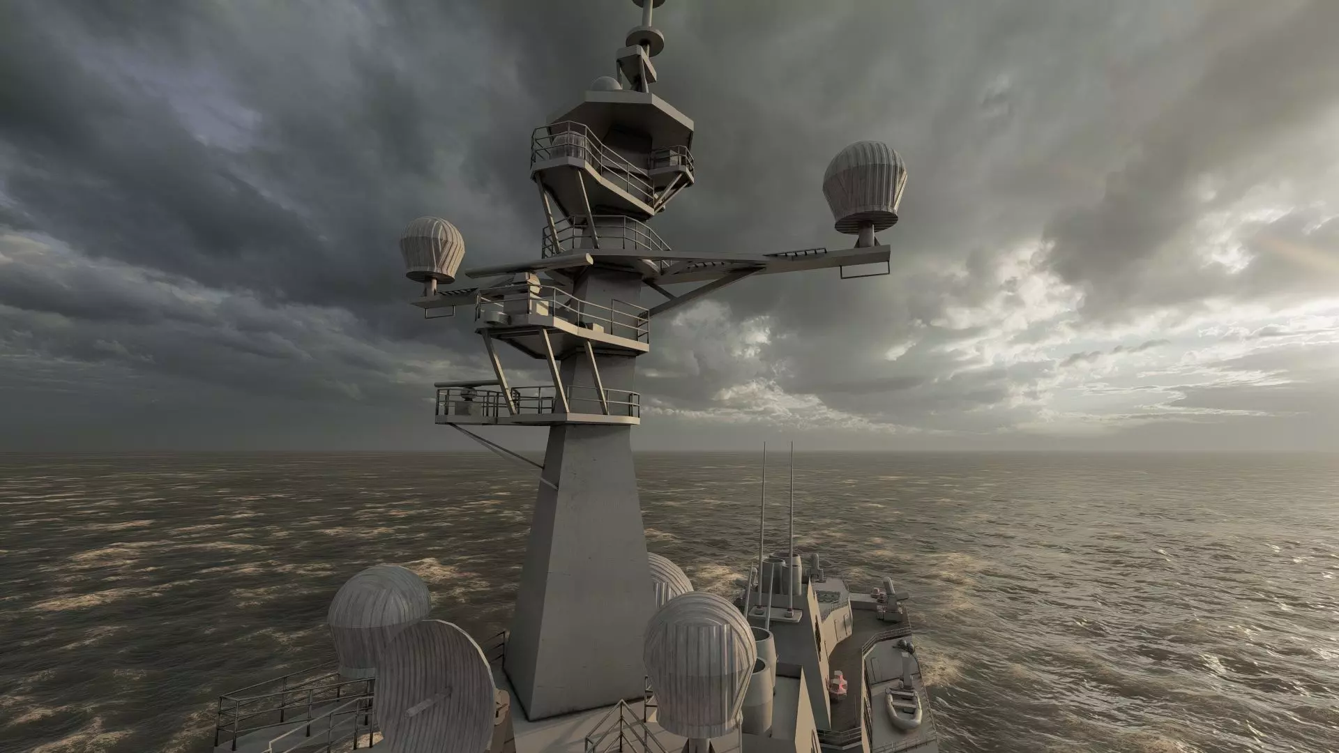 US NAVY USSN DESTROYER 3D model_26