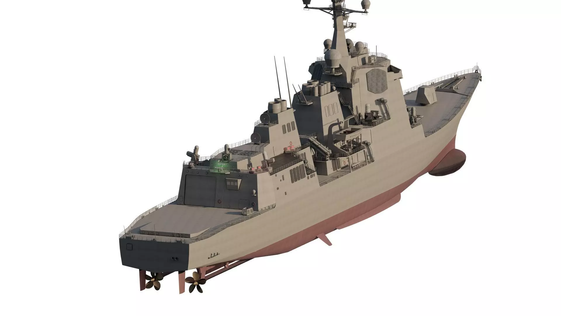 US NAVY USSN DESTROYER 3D model_5