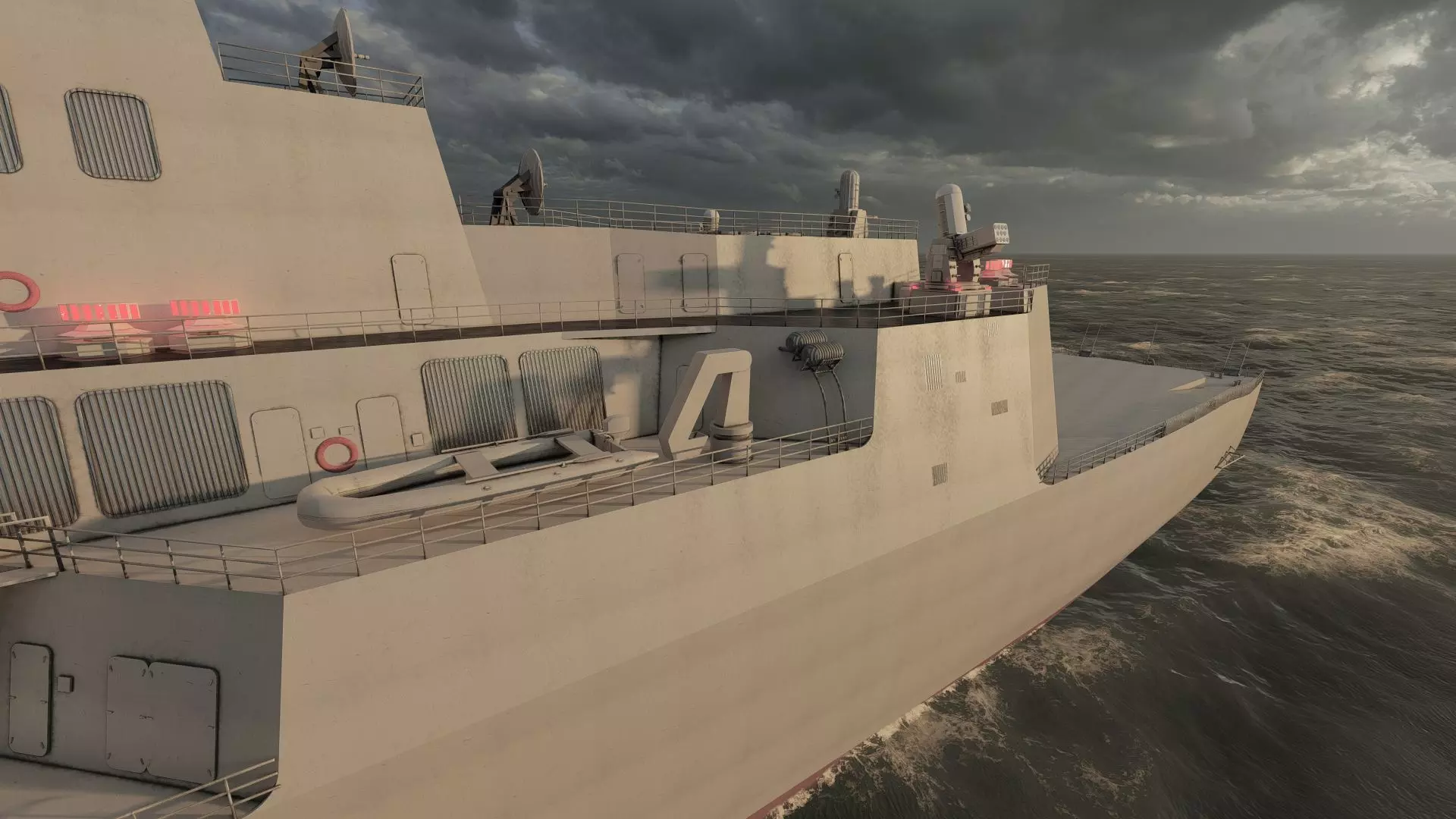 US NAVY USSN DESTROYER 3D model_12